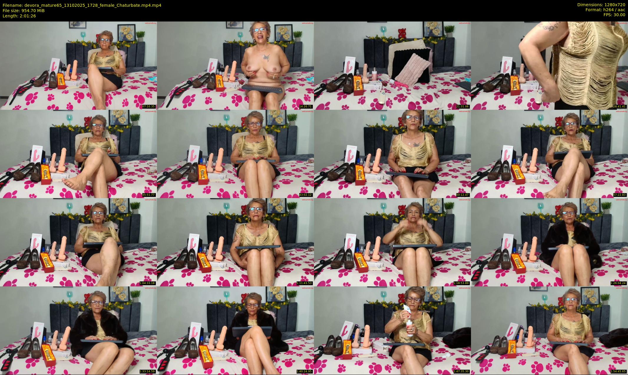 devora_mature65 — 122 minute Chaturbate female cam show recording, 720p, Oct 13, 2025