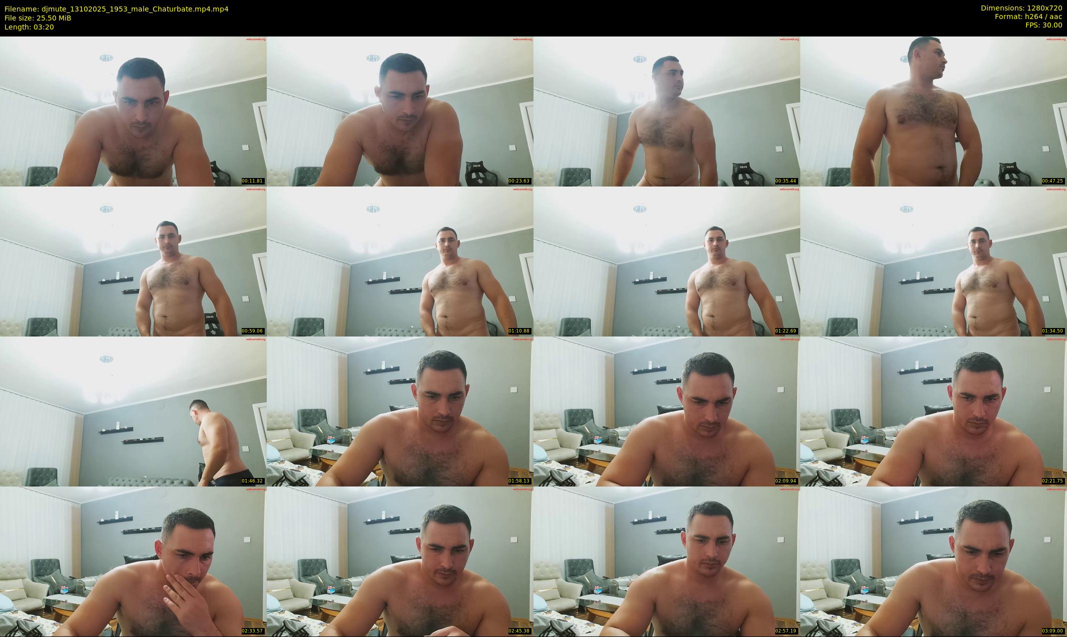 djmute — 4 minute Chaturbate male cam show recording, 720p, Oct 13, 2025