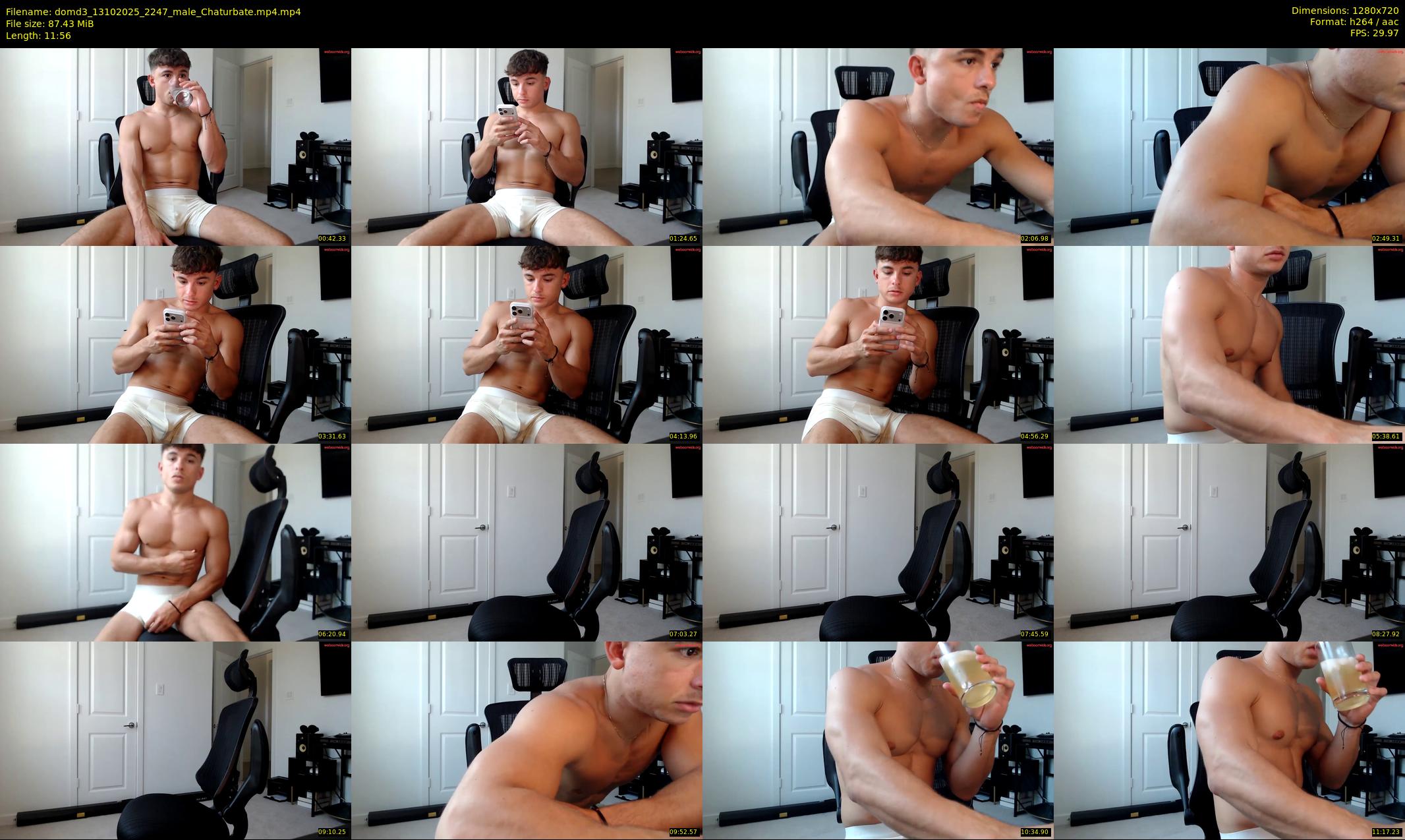 domd3 — 12 minute Chaturbate male cam show recording, 720p, Oct 13, 2025