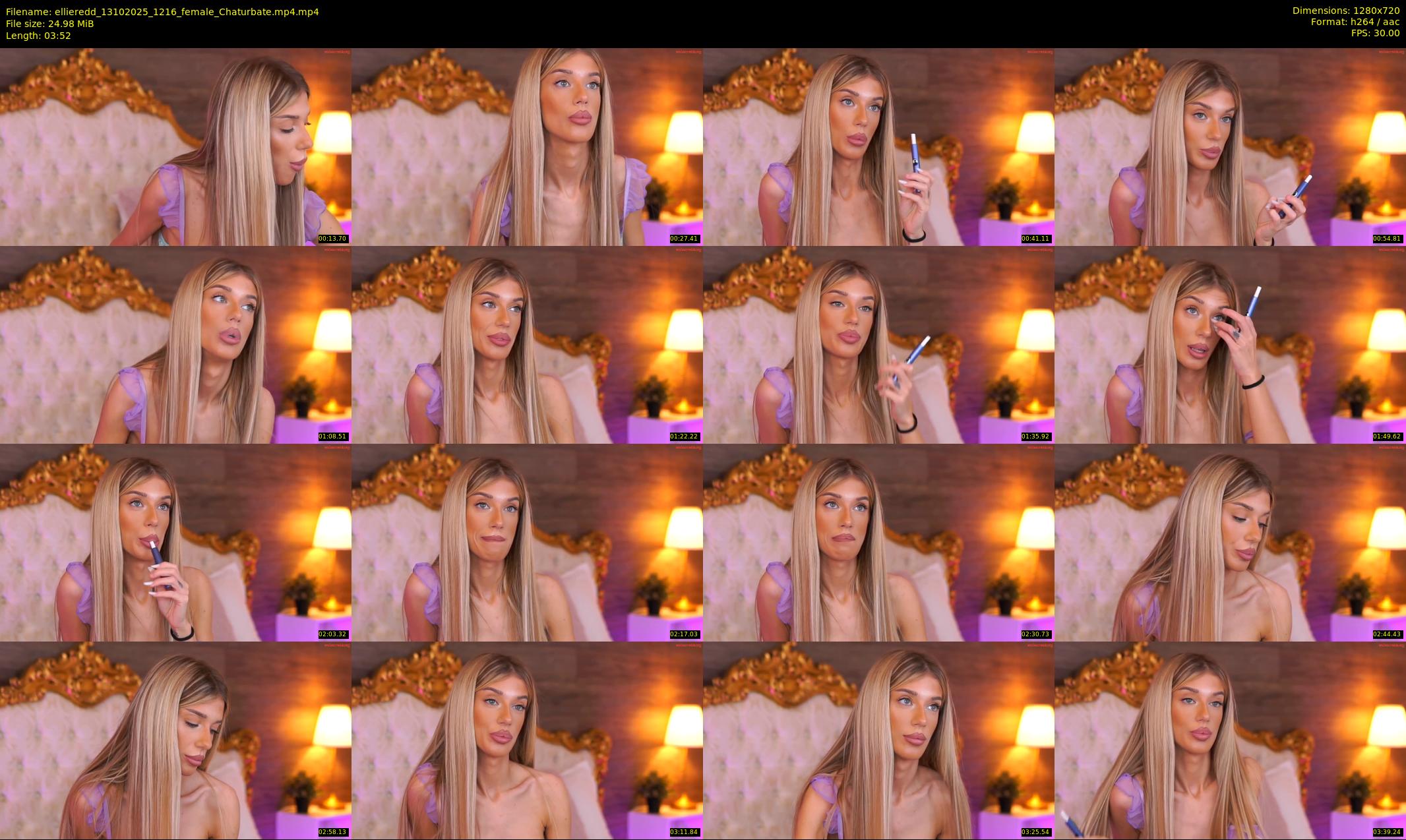 ellieredd — 4 minute Chaturbate female cam show recording, 720p, Oct 13, 2025