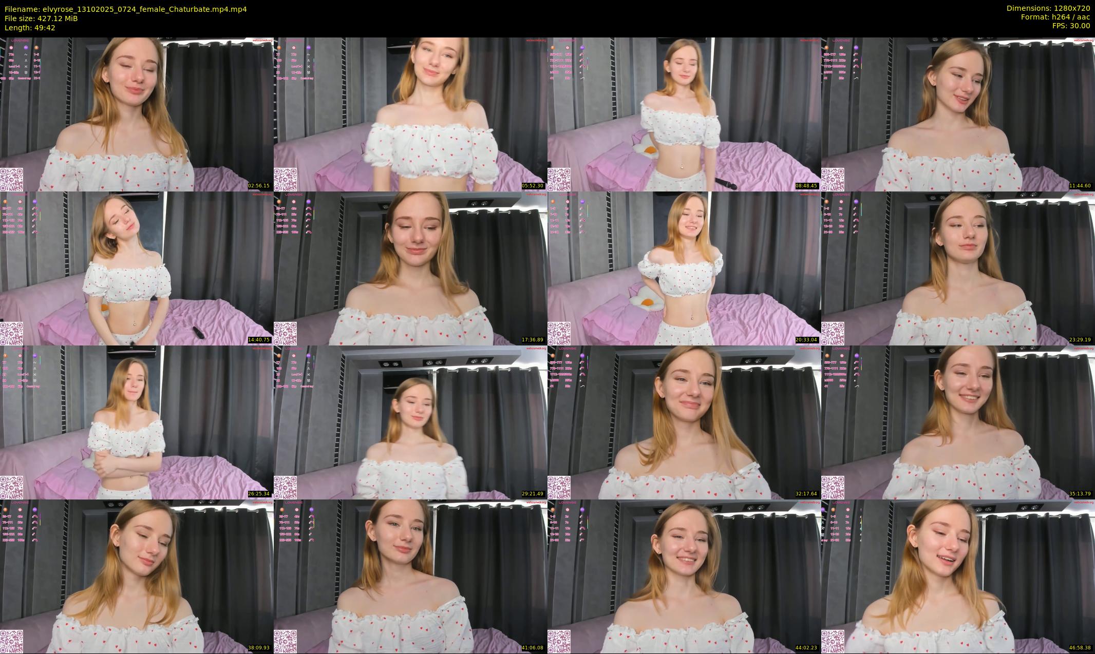 elvyrose — 50 minute Chaturbate female cam show recording, 720p, Oct 13, 2025