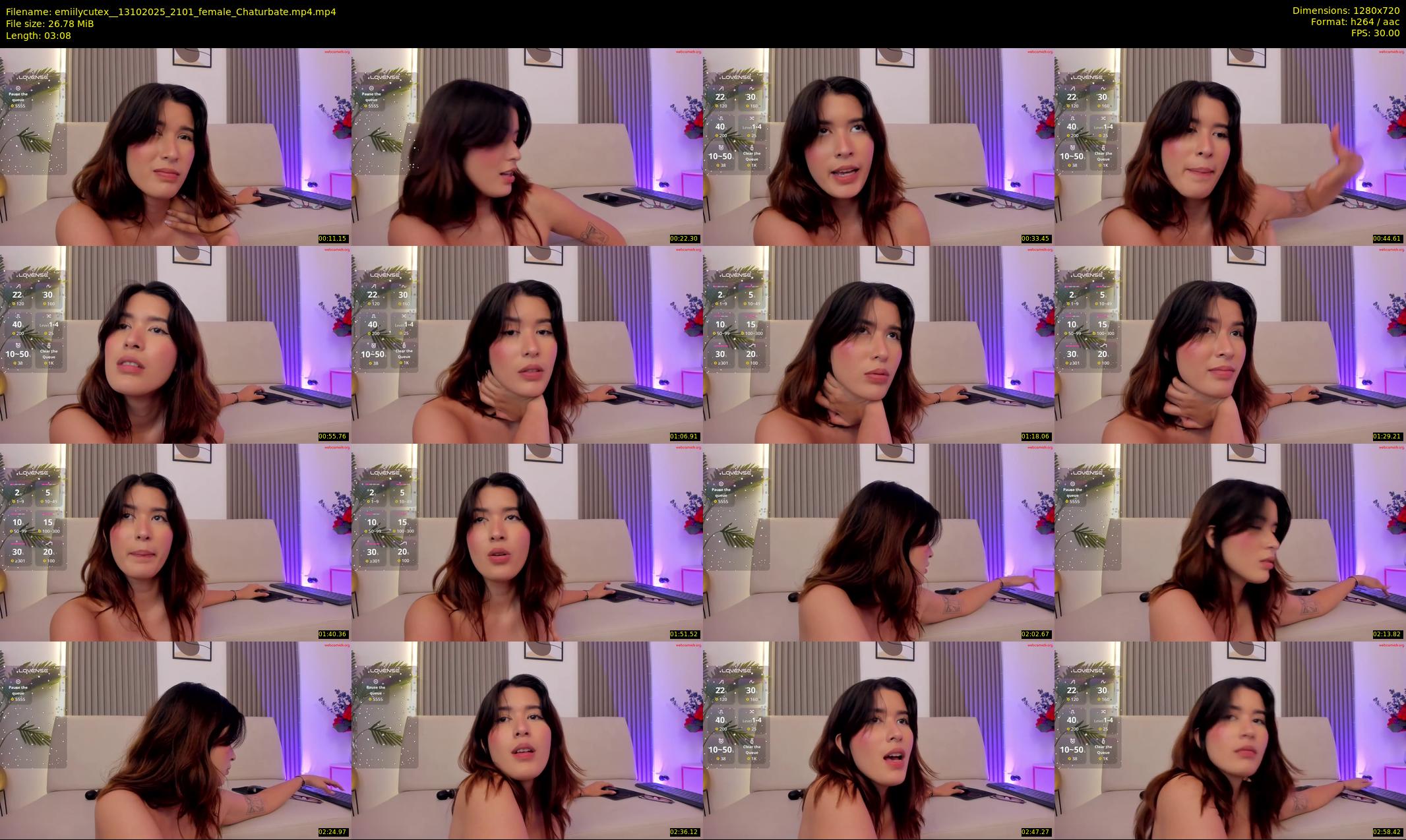 emiilycutex_ — 4 minute Chaturbate female cam show recording, 720p, Oct 13, 2025