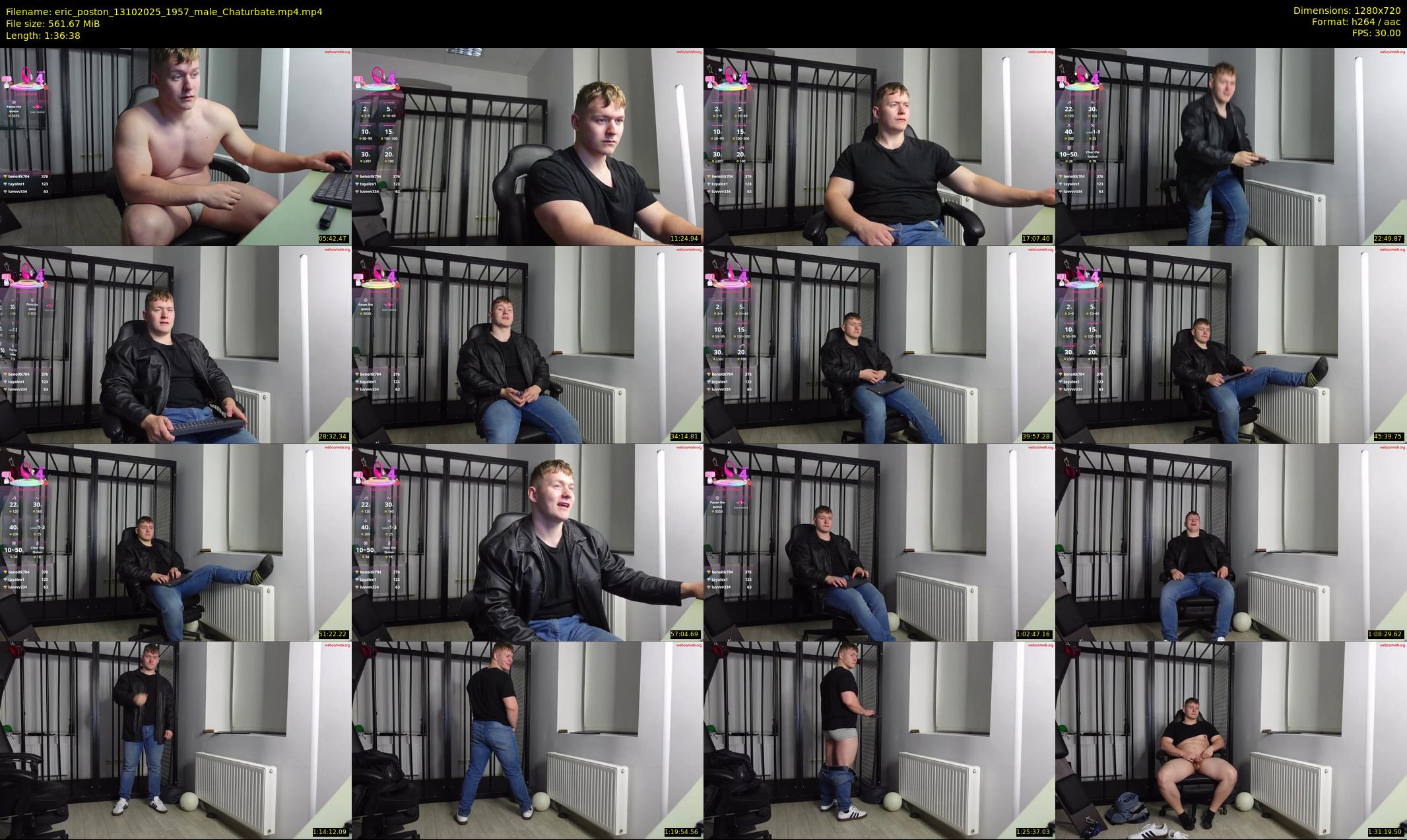 eric_poston — 97 minute Chaturbate male cam show recording, 720p, Oct 13, 2025