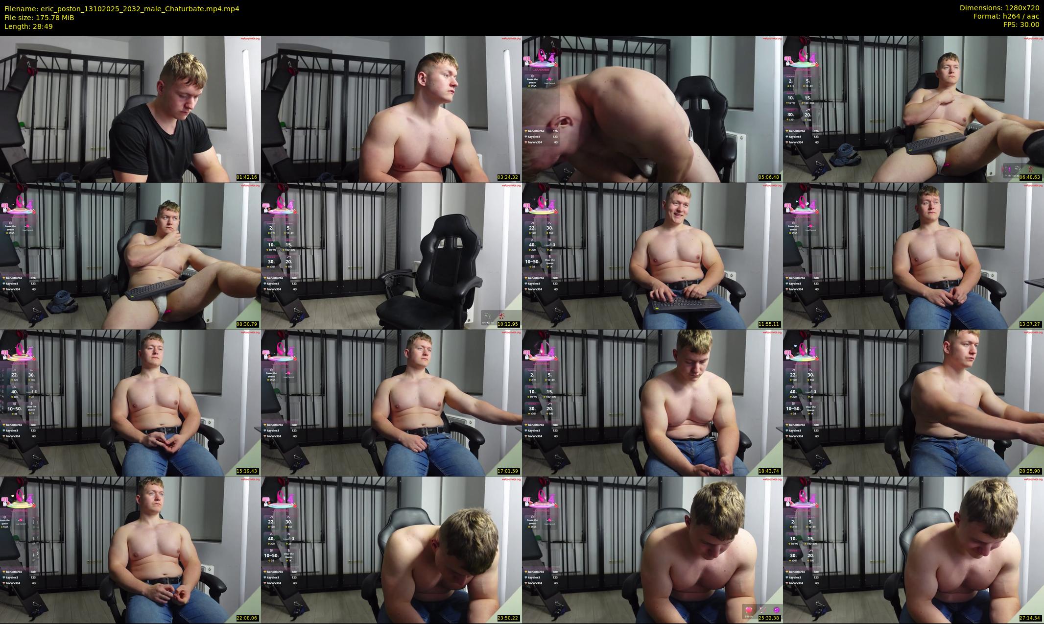 eric_poston — 29 minute Chaturbate male cam show recording, 720p, Oct 13, 2025