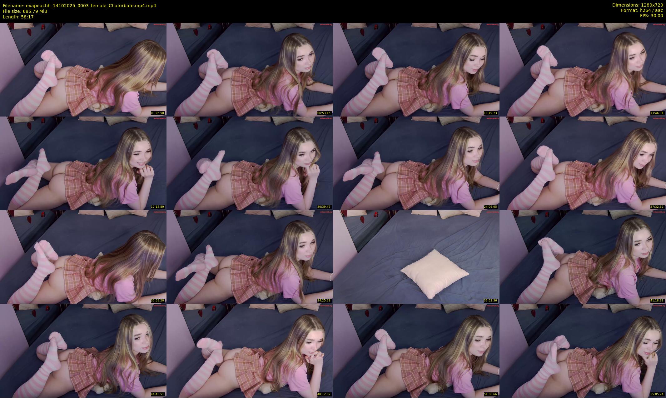 evapeachh — 59 minute Chaturbate female cam show recording, 720p, Oct 14, 2025