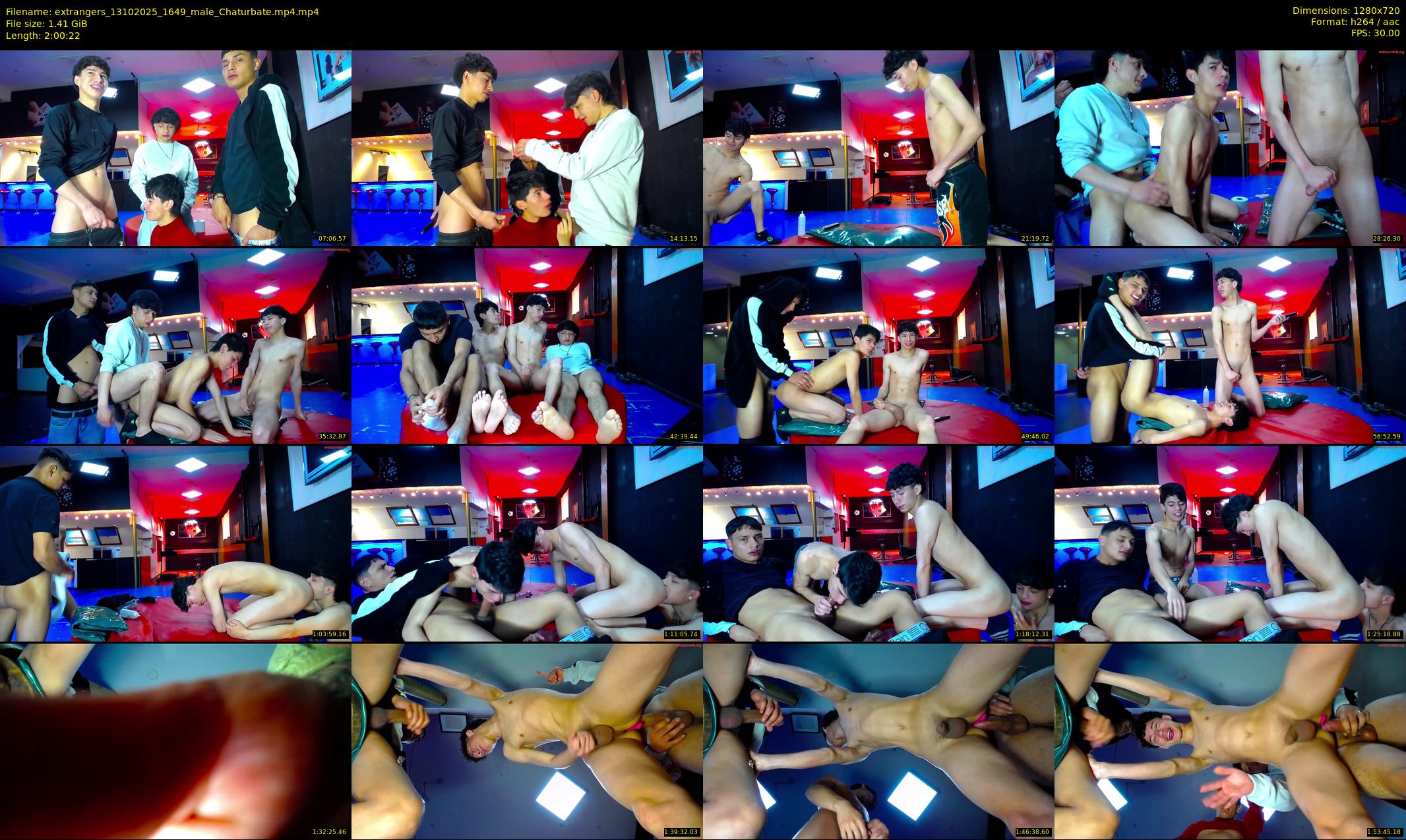 extrangers — 121 minute Chaturbate male cam show recording, 720p, Oct 13, 2025