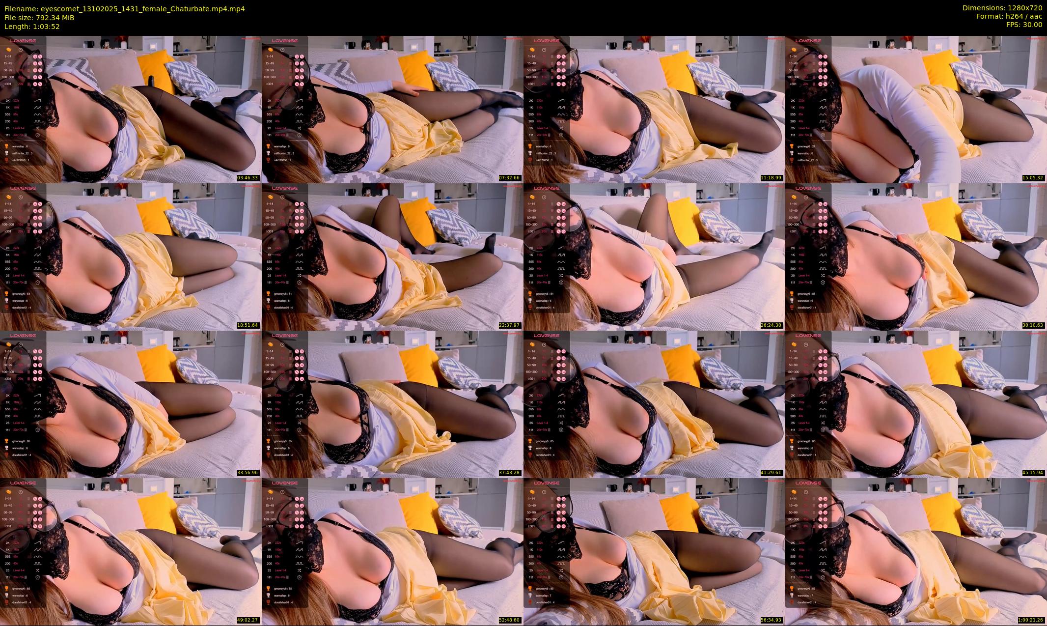 eyescomet — 64 minute Chaturbate female cam show recording, 720p, Oct 13, 2025