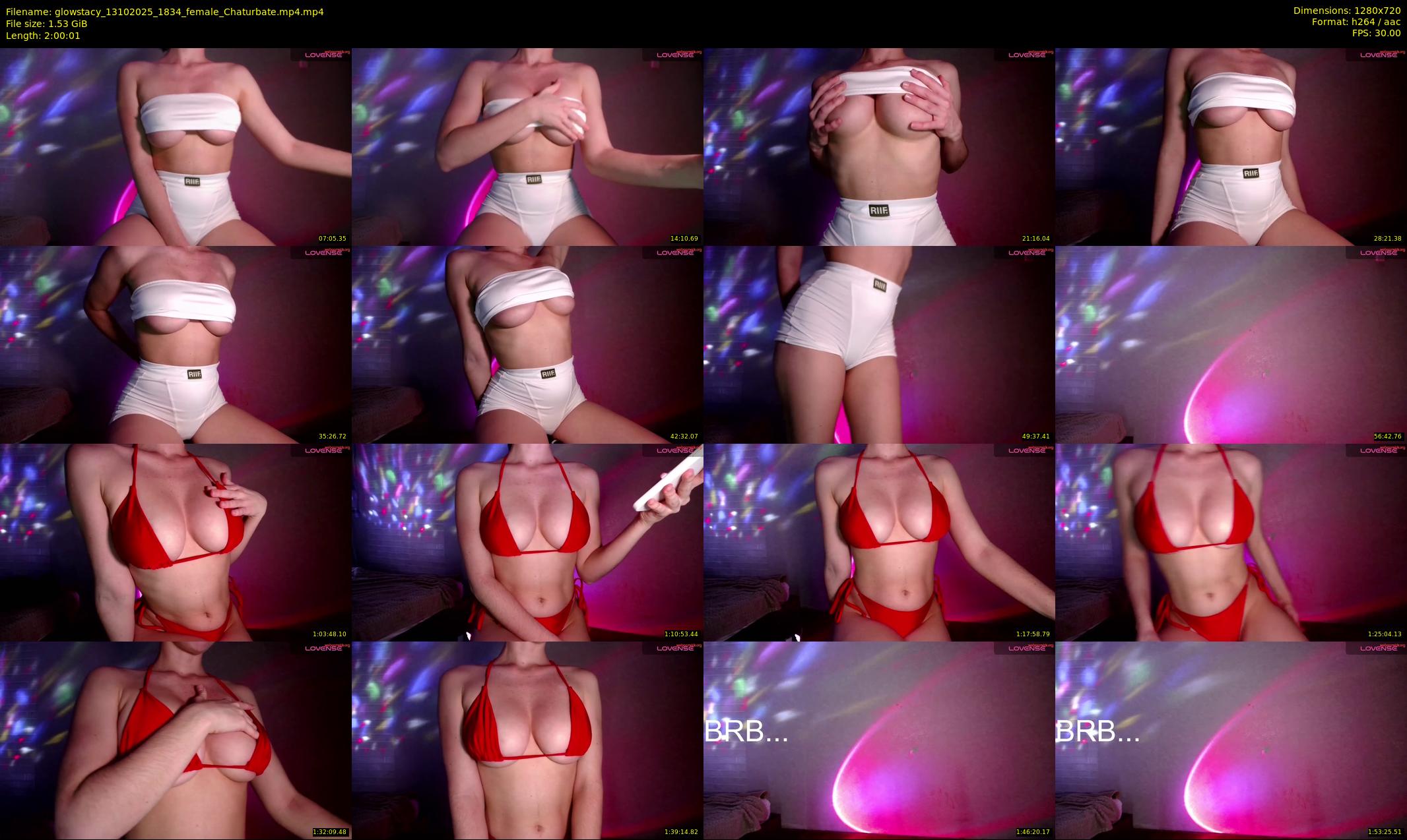 glowstacy — 121 minute Chaturbate female cam show recording, 720p, Oct 13, 2025