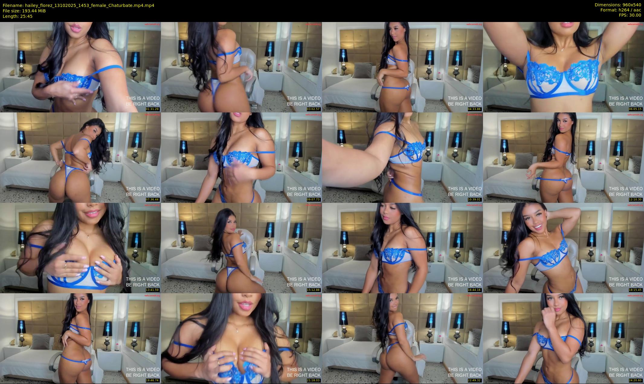 hailey_florez — 26 minute Chaturbate female cam show recording, 480p, Oct 13, 2025