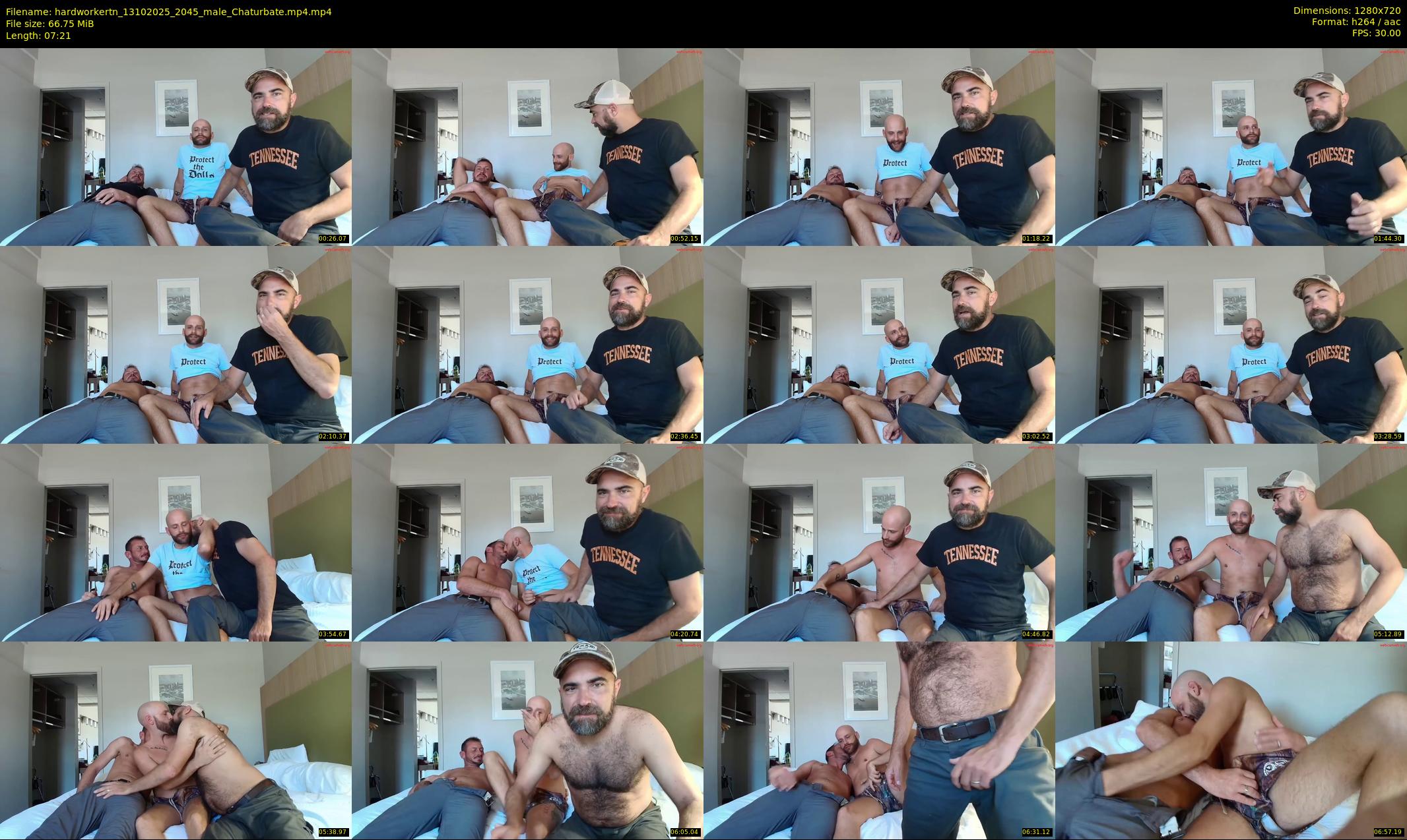 hardworkertn — 8 minute Chaturbate male cam show recording, 720p, Oct 13, 2025
