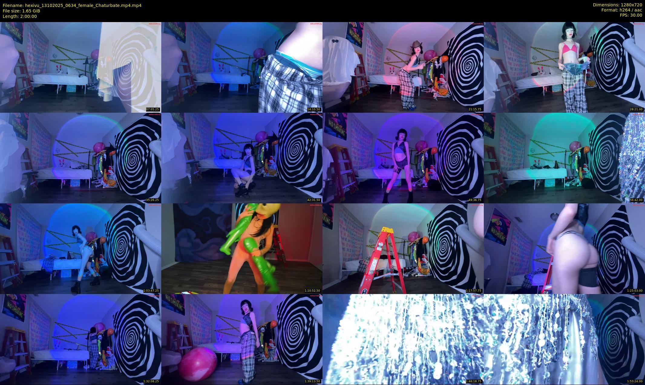 hexivu — 120 minute Chaturbate female cam show recording, 720p, Oct 13, 2025