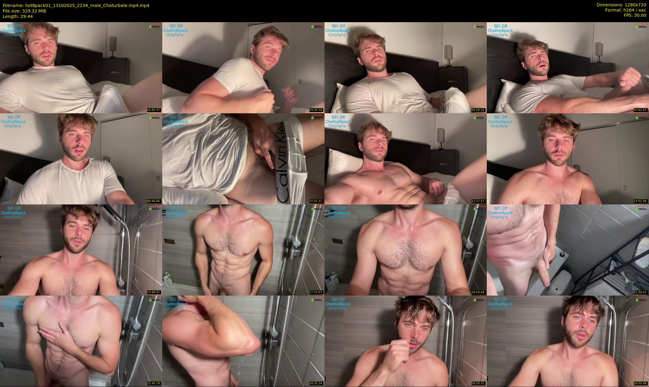 hot8pack01 — 30 minute Chaturbate male cam show recording, 720p, Oct 13, 2025