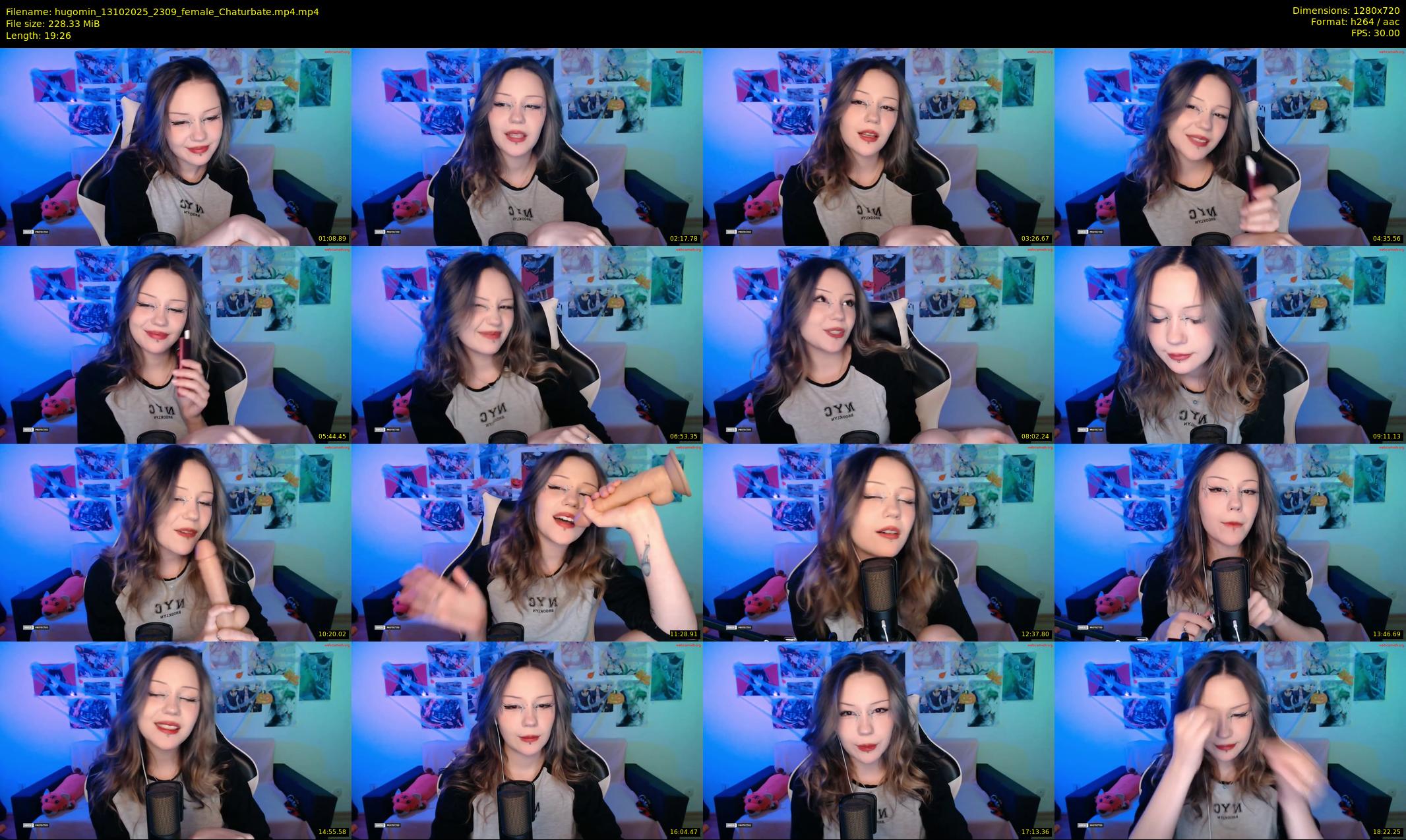hugomin — 20 minute Chaturbate female cam show recording, 720p, Oct 13, 2025