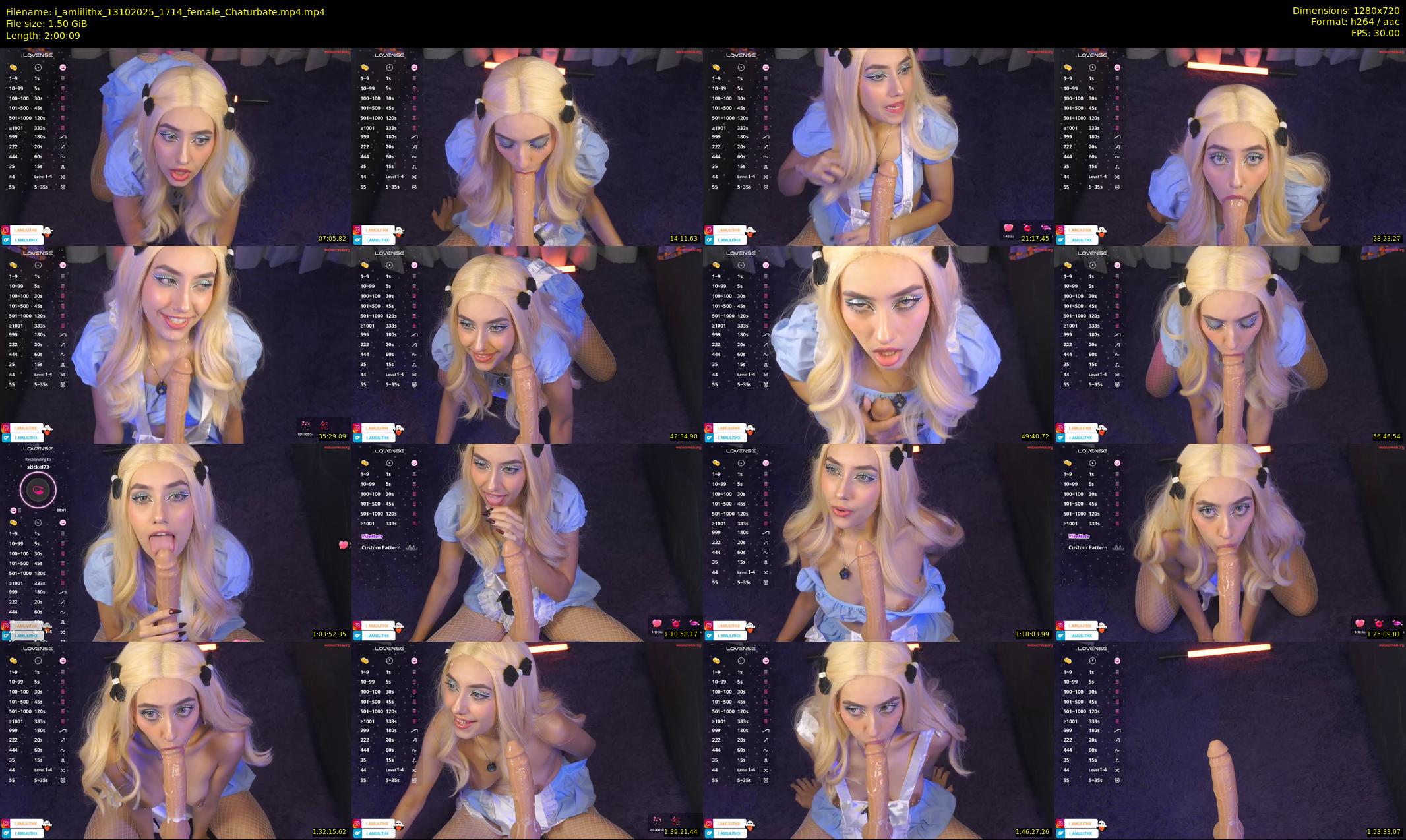 i_amlilithx — 121 minute Chaturbate female cam show recording, 720p, Oct 13, 2025