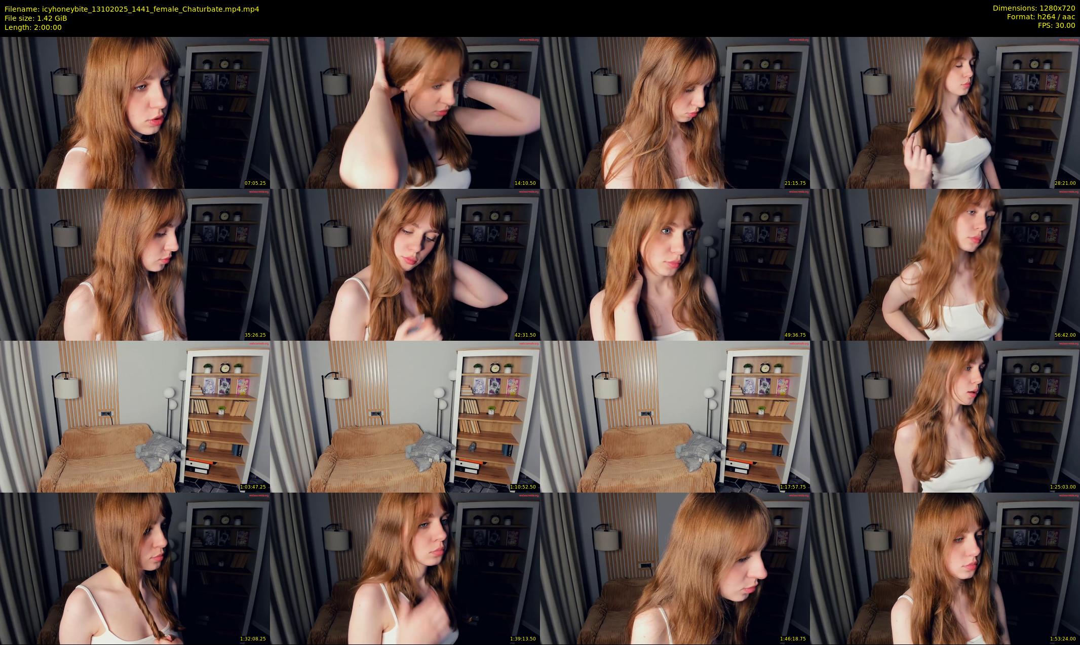 icyhoneybite — 120 minute Chaturbate female cam show recording, 720p, Oct 13, 2025