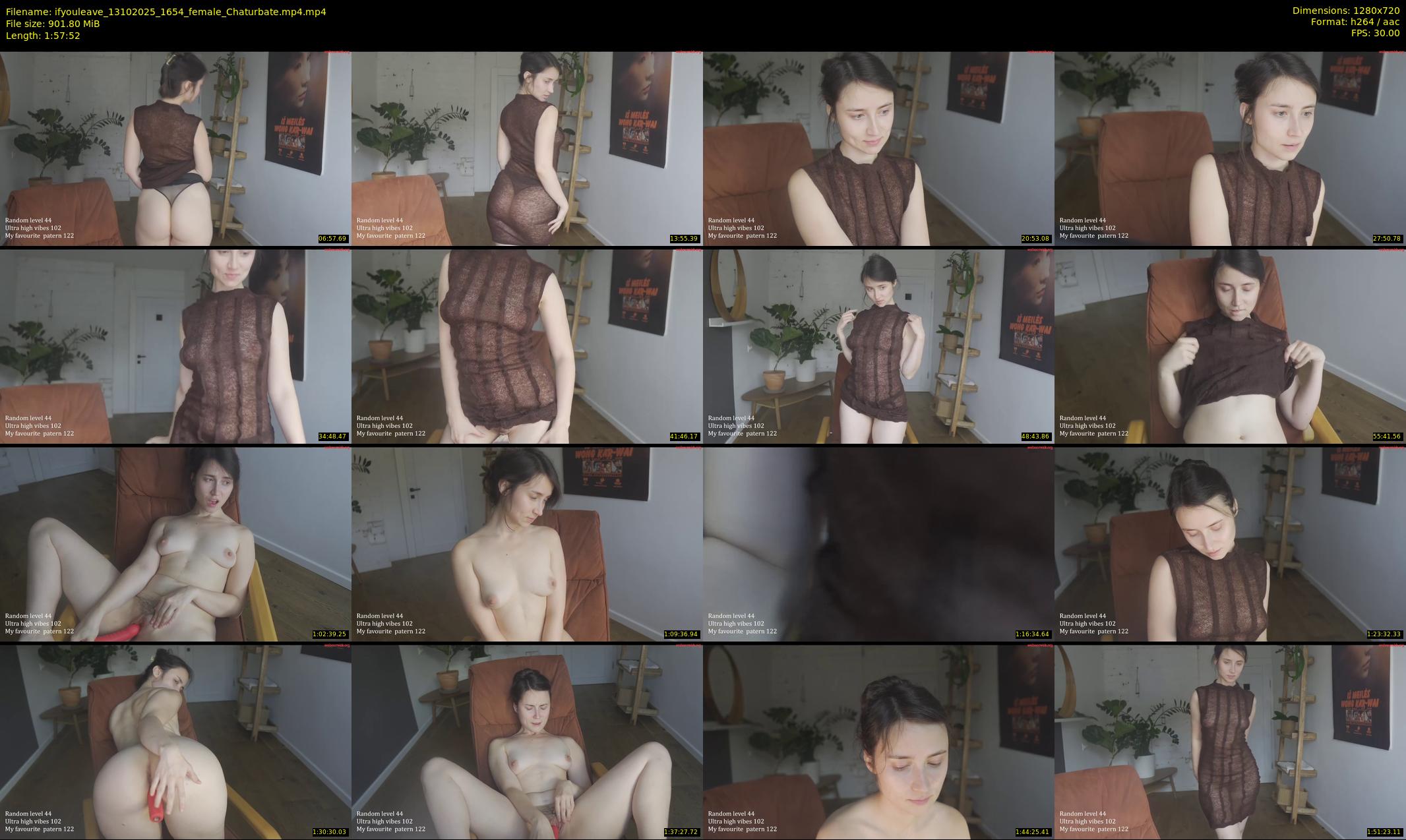 ifyouleave — 118 minute Chaturbate female cam show recording, 720p, Oct 13, 2025