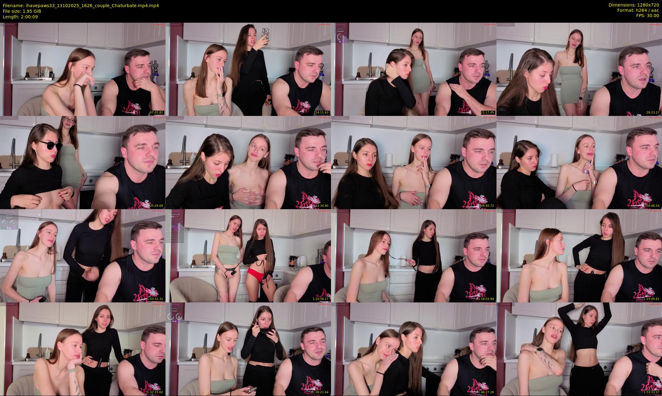 ihavepaws33 — 121 minute Chaturbate couple cam show recording, 720p, Oct 13, 2025