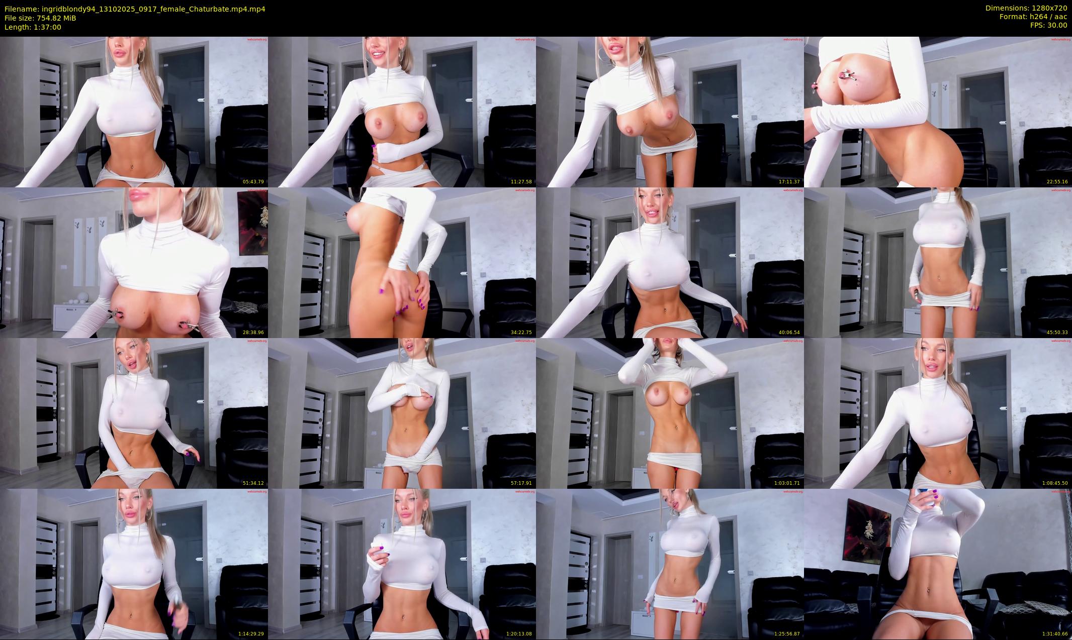 ingridblondy94 — 97 minute Chaturbate female cam show recording, 720p, Oct 13, 2025