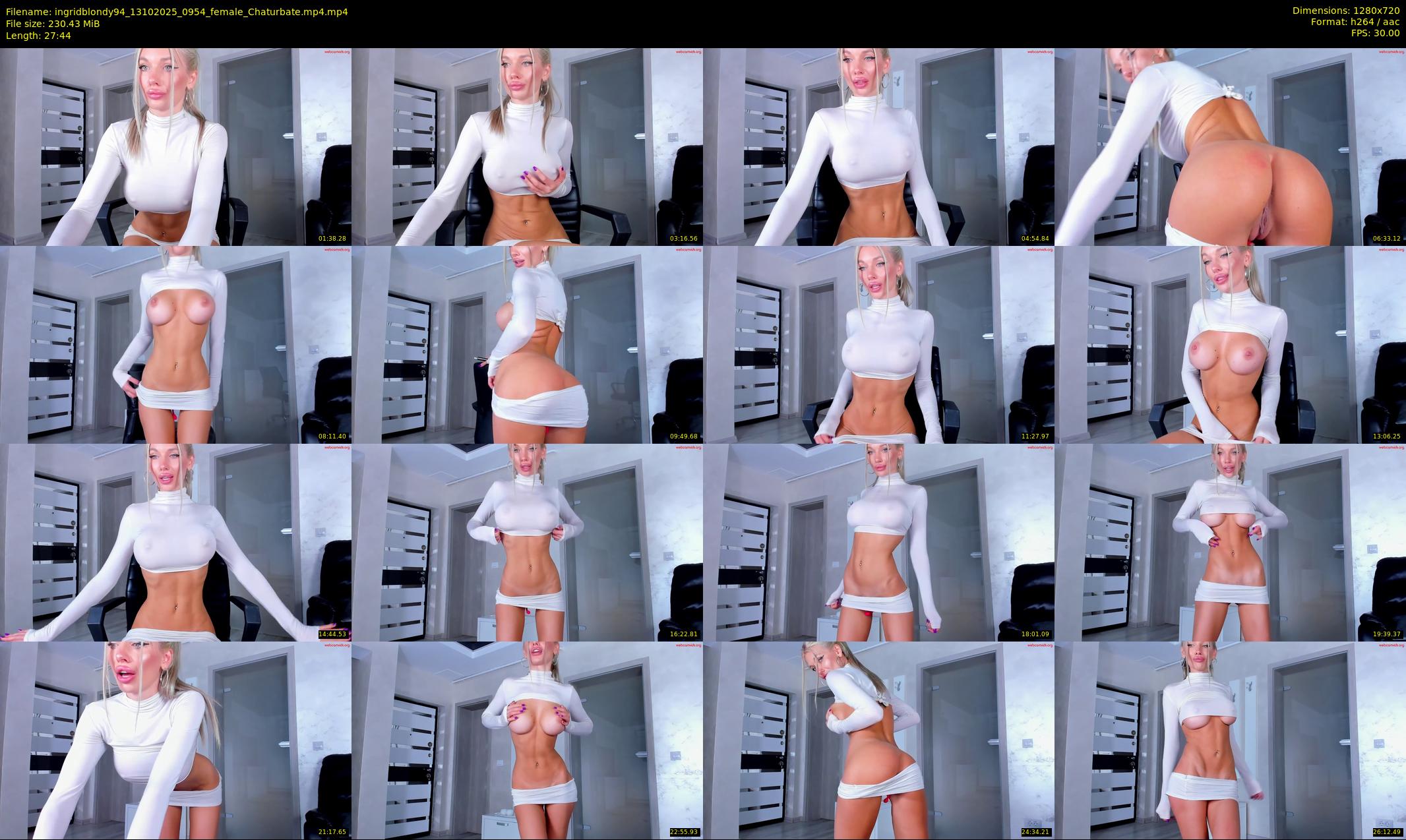 ingridblondy94 — 28 minute Chaturbate female cam show recording, 720p, Oct 13, 2025