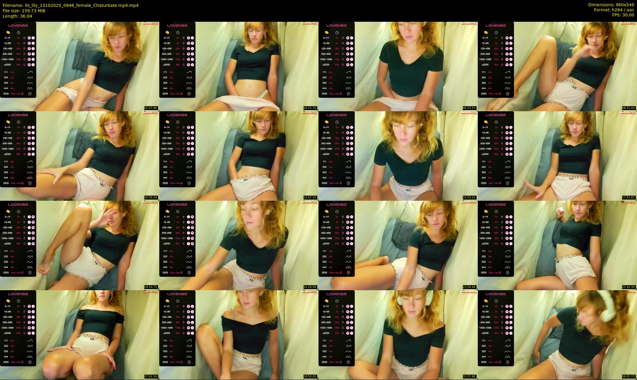 its_lily — 37 minute Chaturbate female cam show recording, 480p, Oct 13, 2025