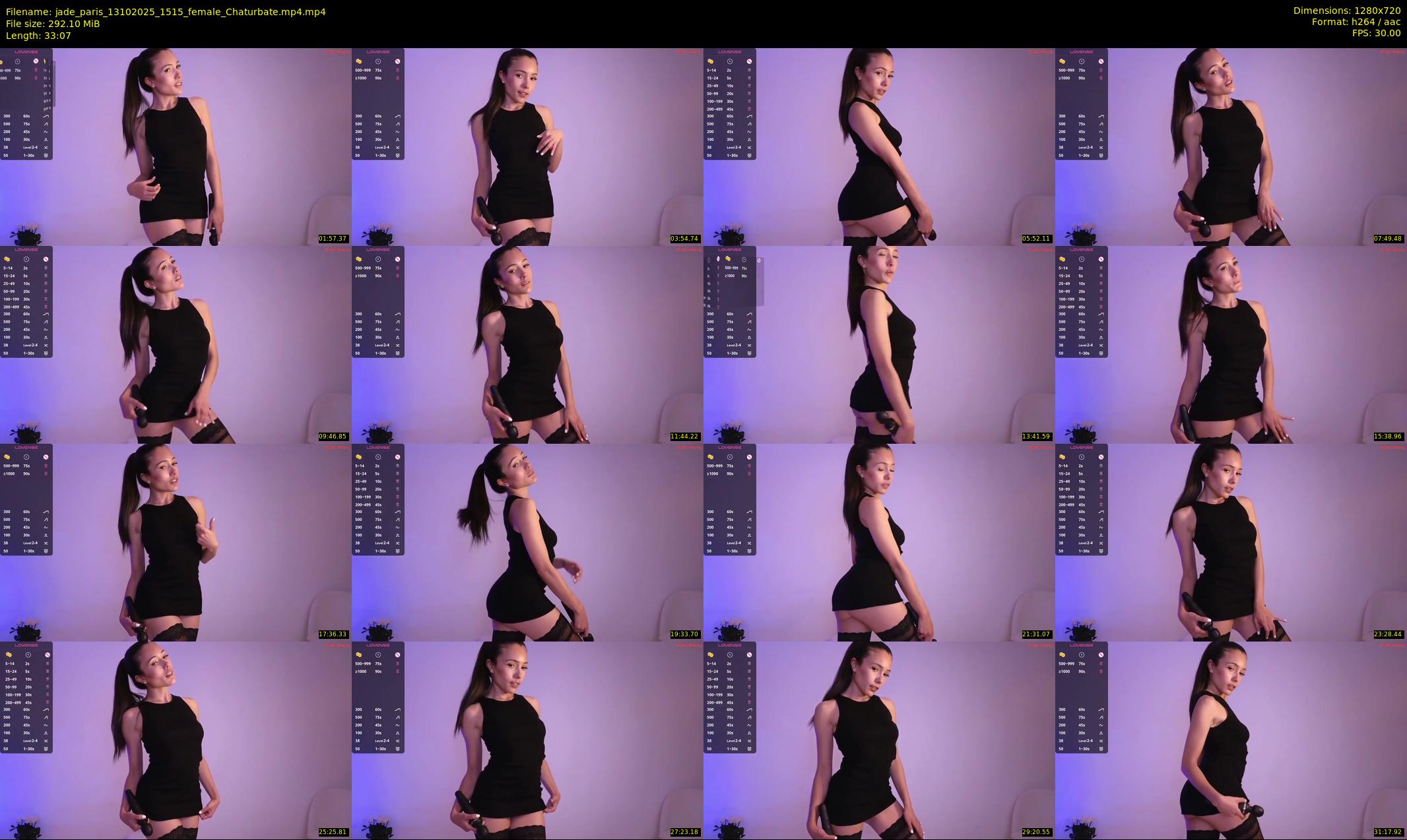 jade_paris — 34 minute Chaturbate female cam show recording, 720p, Oct 13, 2025