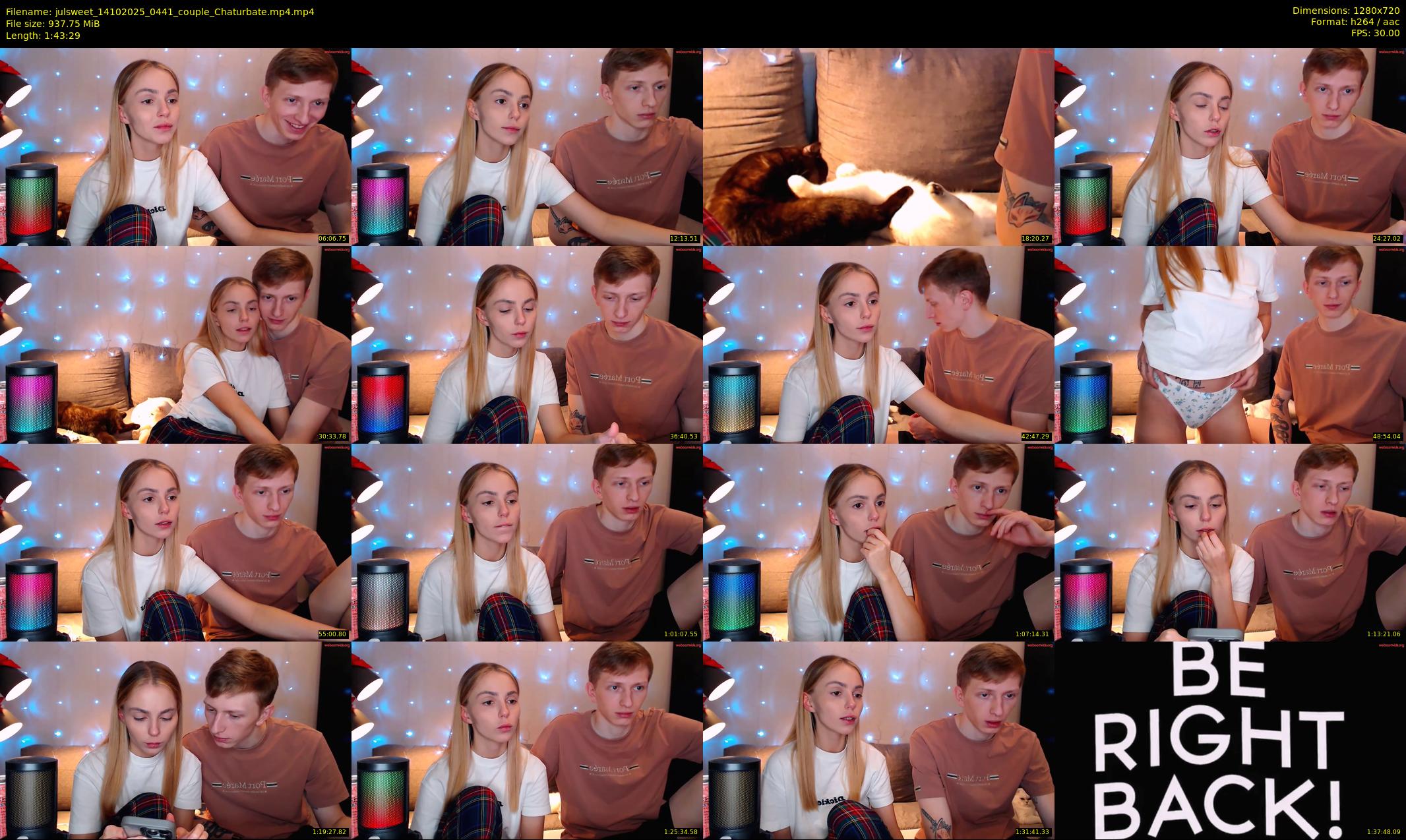 julsweet — 104 minute Chaturbate male cam show recording, 720p, Oct 14, 2025