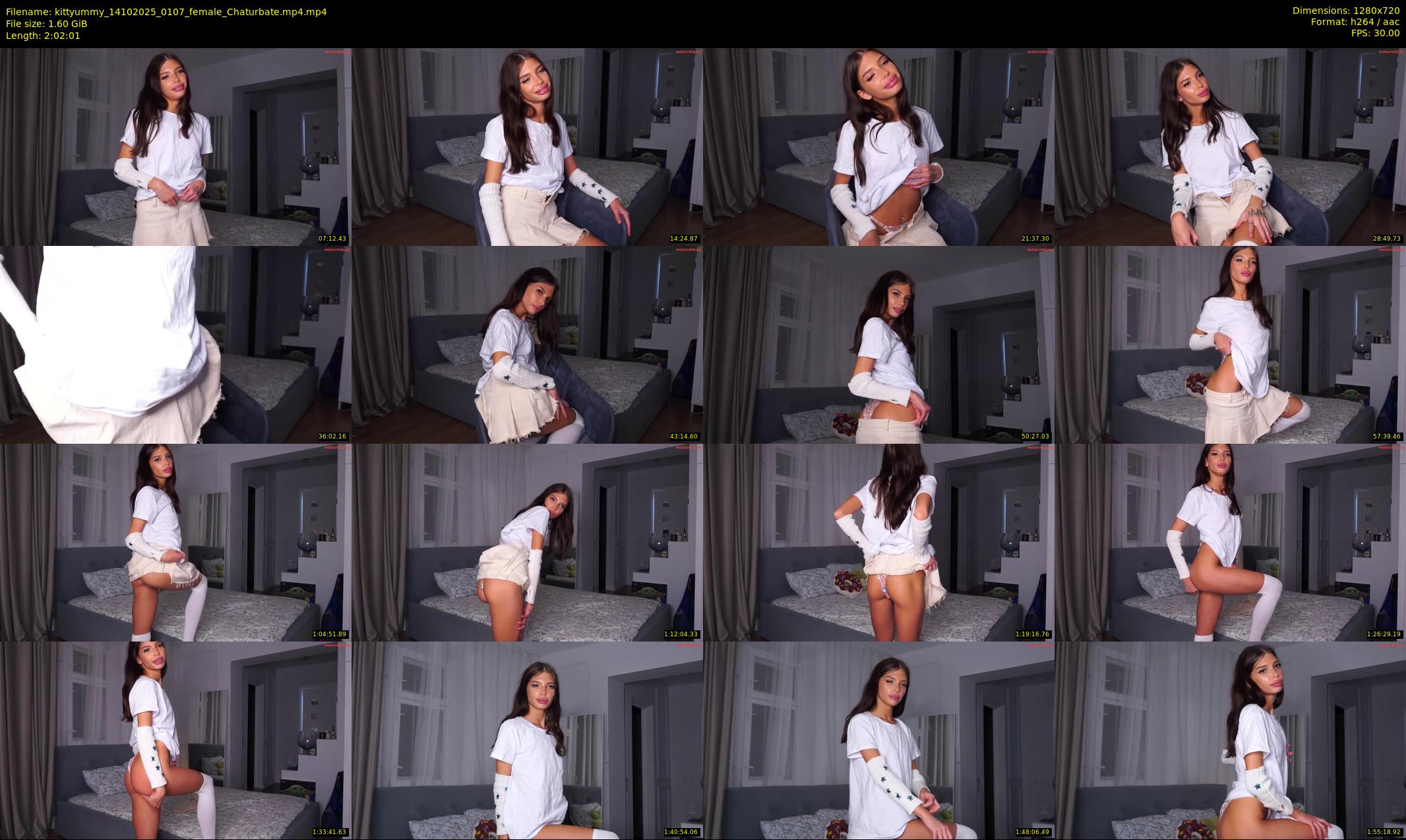 kittyummy — 123 minute Chaturbate female cam show recording, 720p, Oct 14, 2025