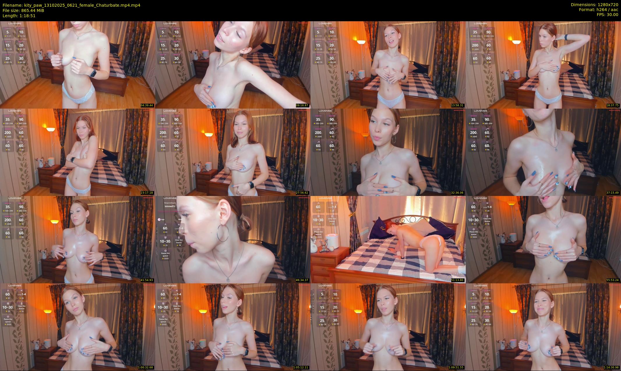 kity_paw — 79 minute Chaturbate female cam show recording, 720p, Oct 13, 2025