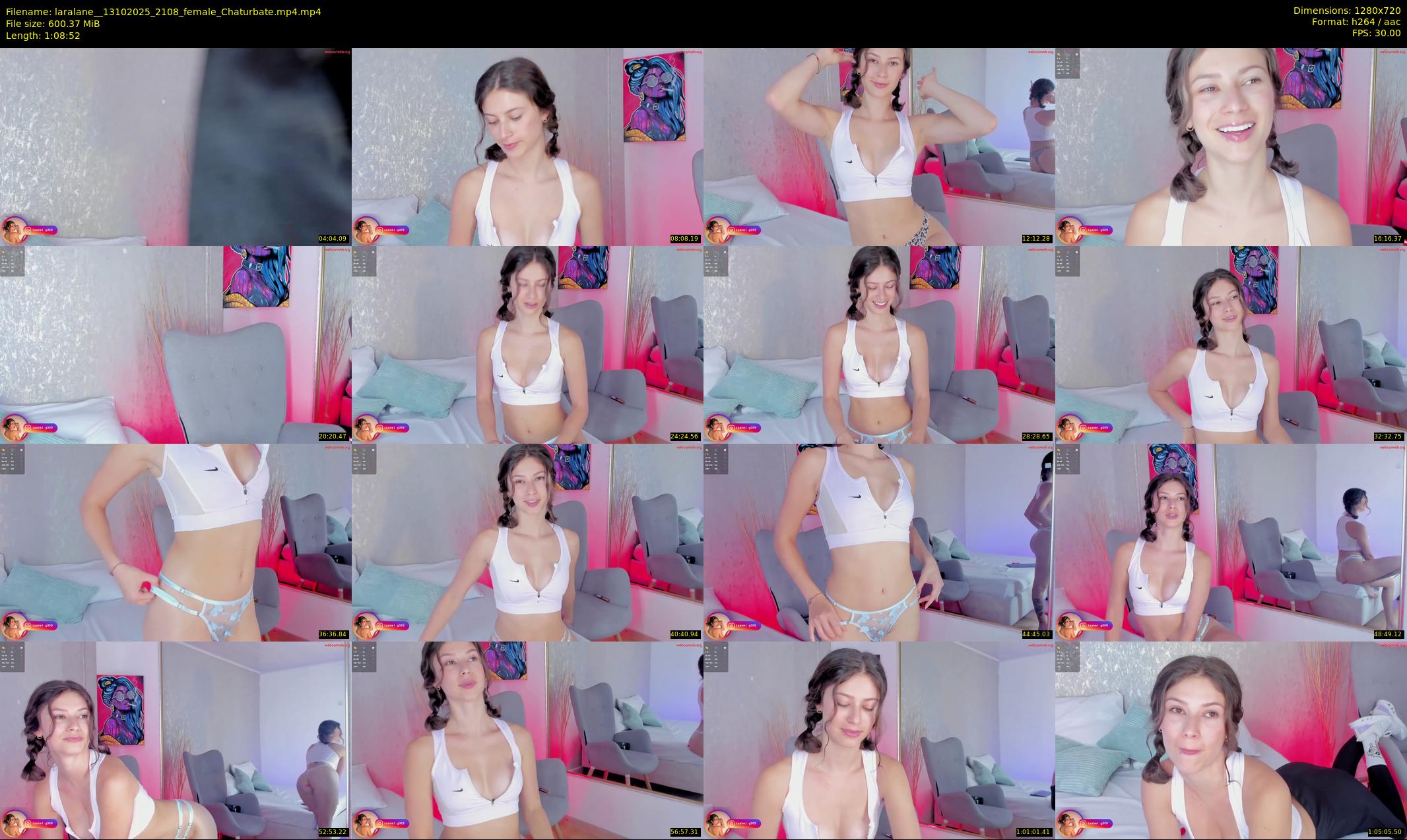 laralane_ — 69 minute Chaturbate female cam show recording, 720p, Oct 13, 2025