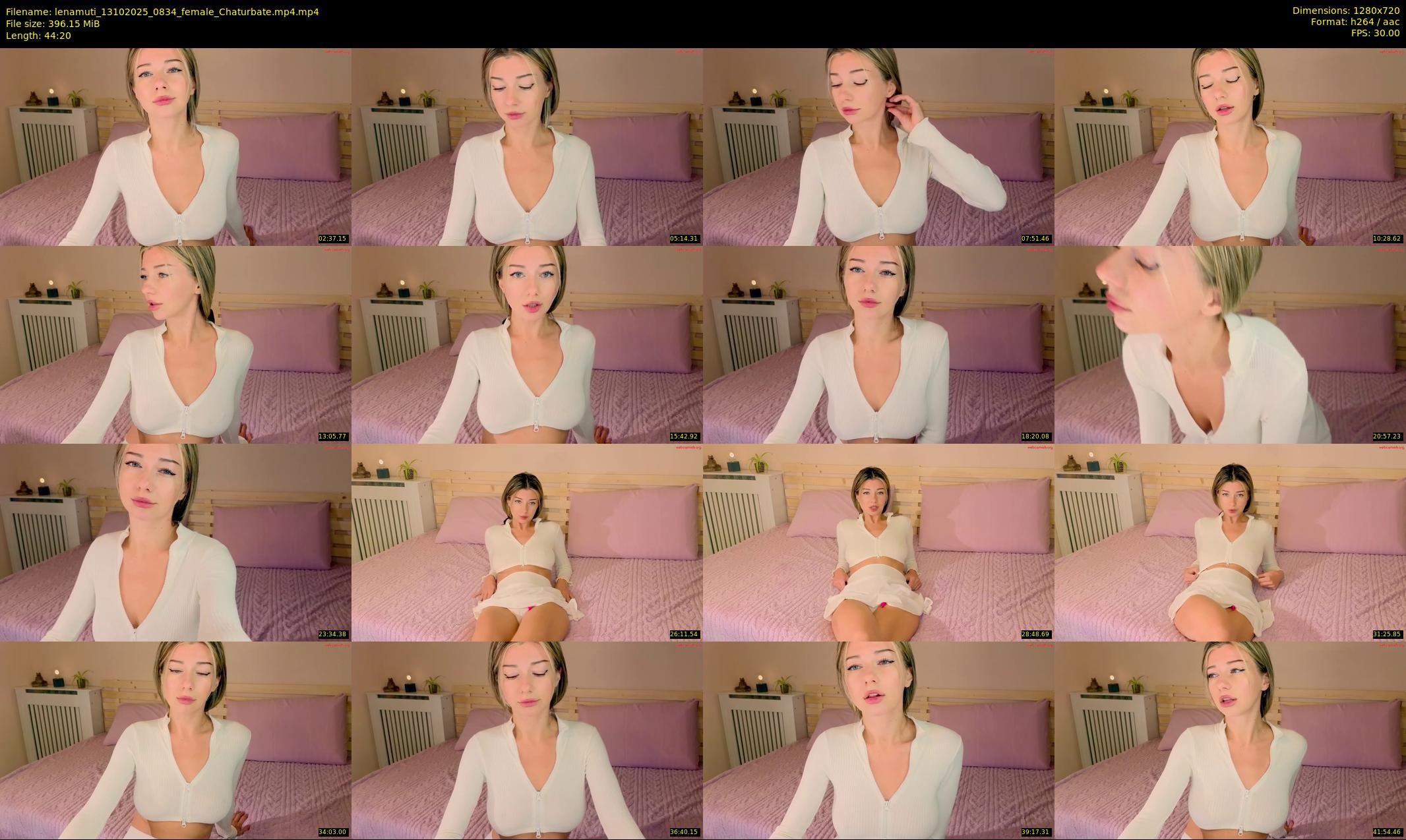 lenamuti — 45 minute Chaturbate female cam show recording, 720p, Oct 13, 2025