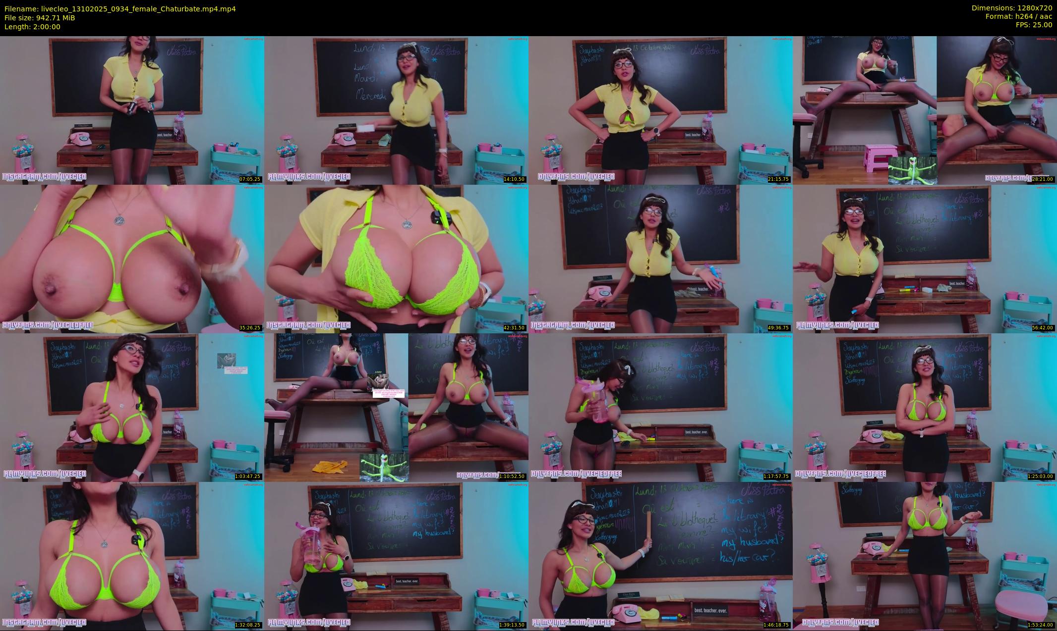 livecleo — 120 minute Chaturbate female cam show recording, 720p, Oct 13, 2025