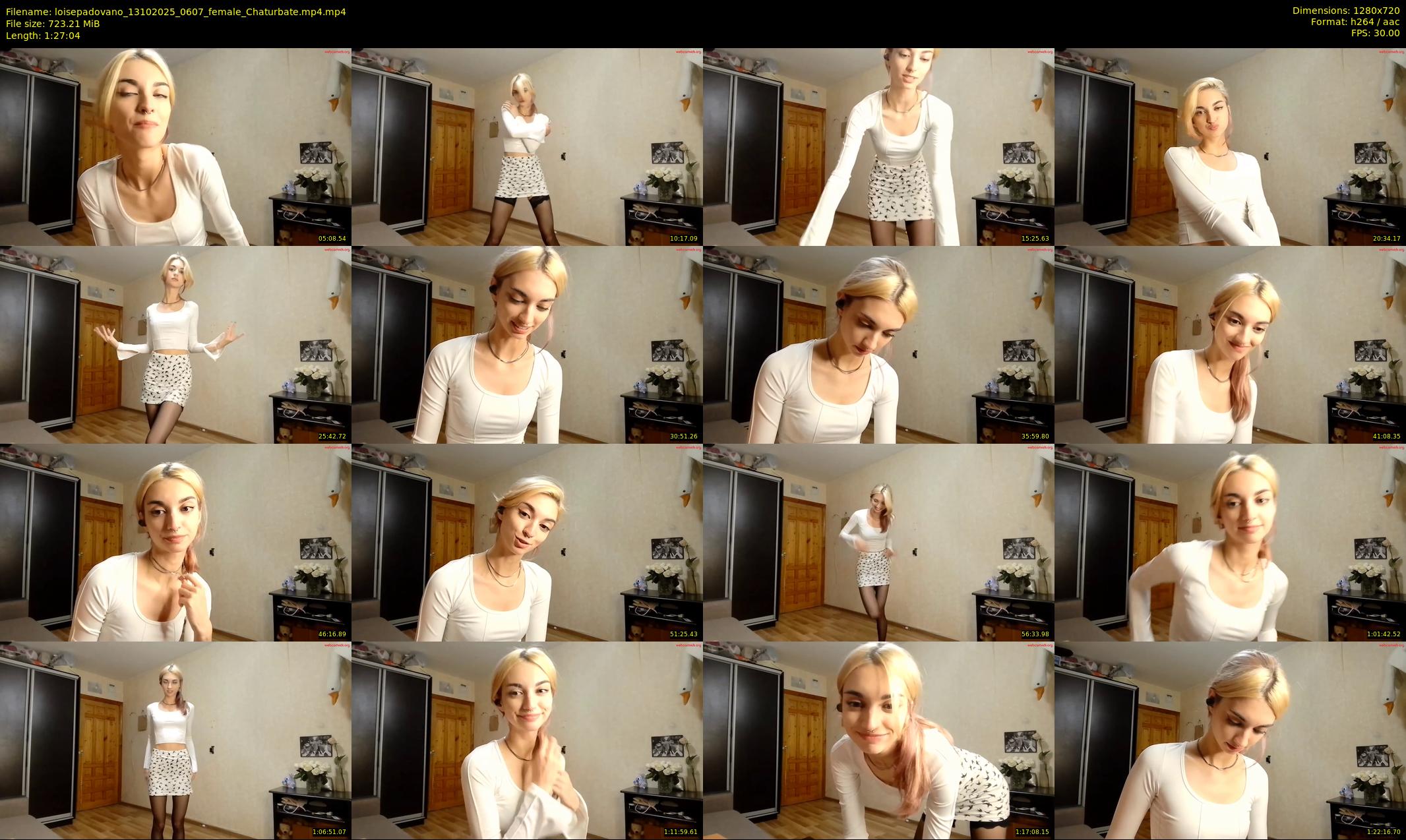 loisepadovano — 88 minute Chaturbate female cam show recording, 720p, Oct 13, 2025