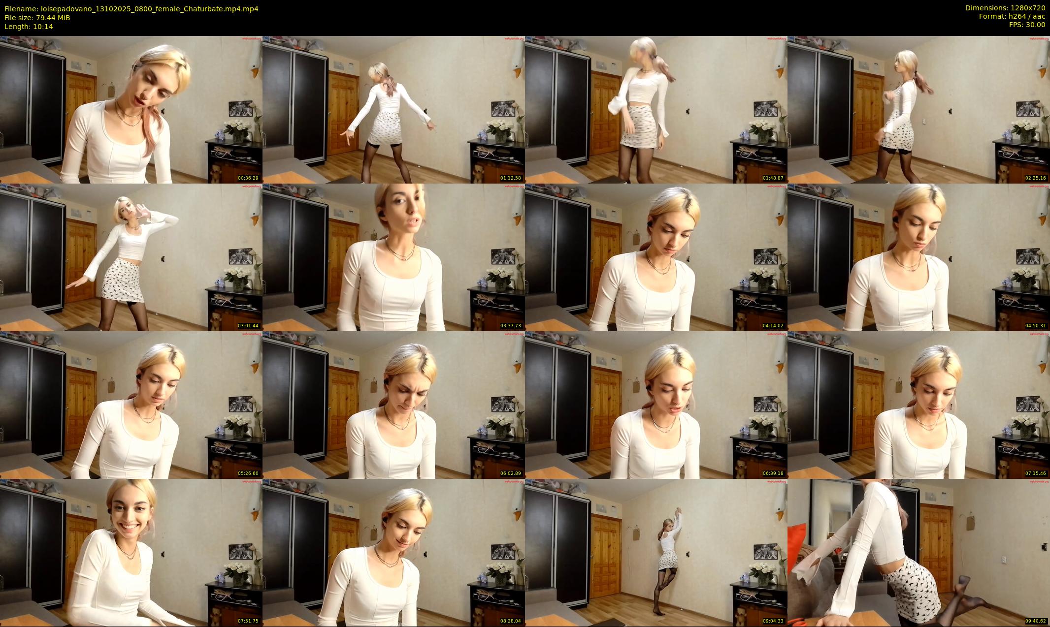 loisepadovano — 11 minute Chaturbate female cam show recording, 720p, Oct 13, 2025