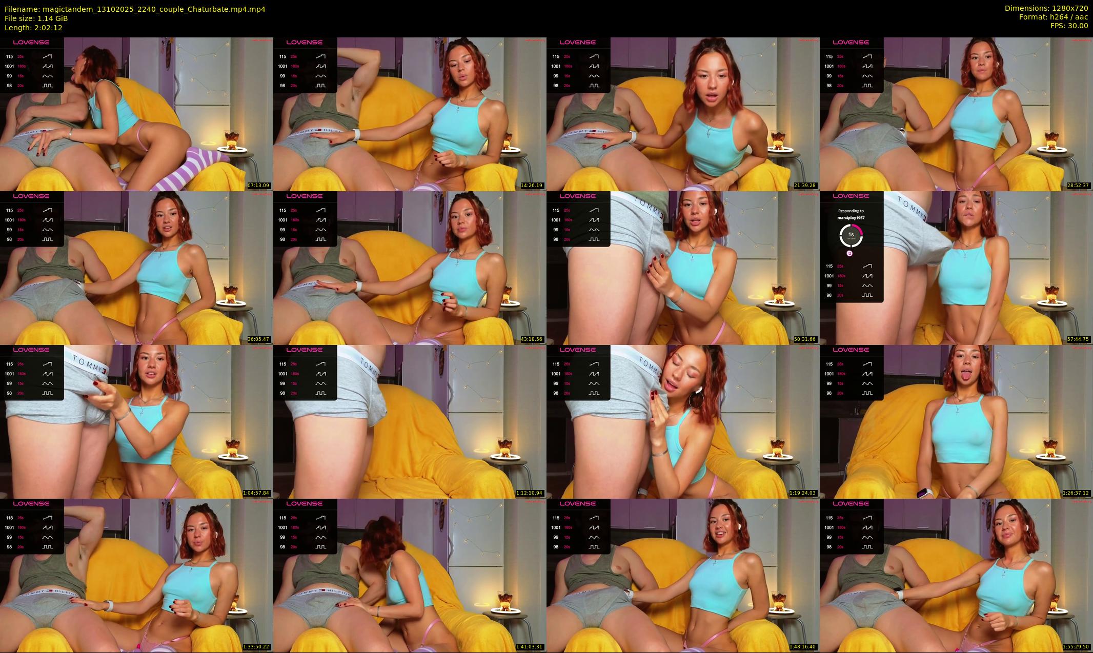 magictandem — 123 minute Chaturbate couple cam show recording, 720p, Oct 13, 2025