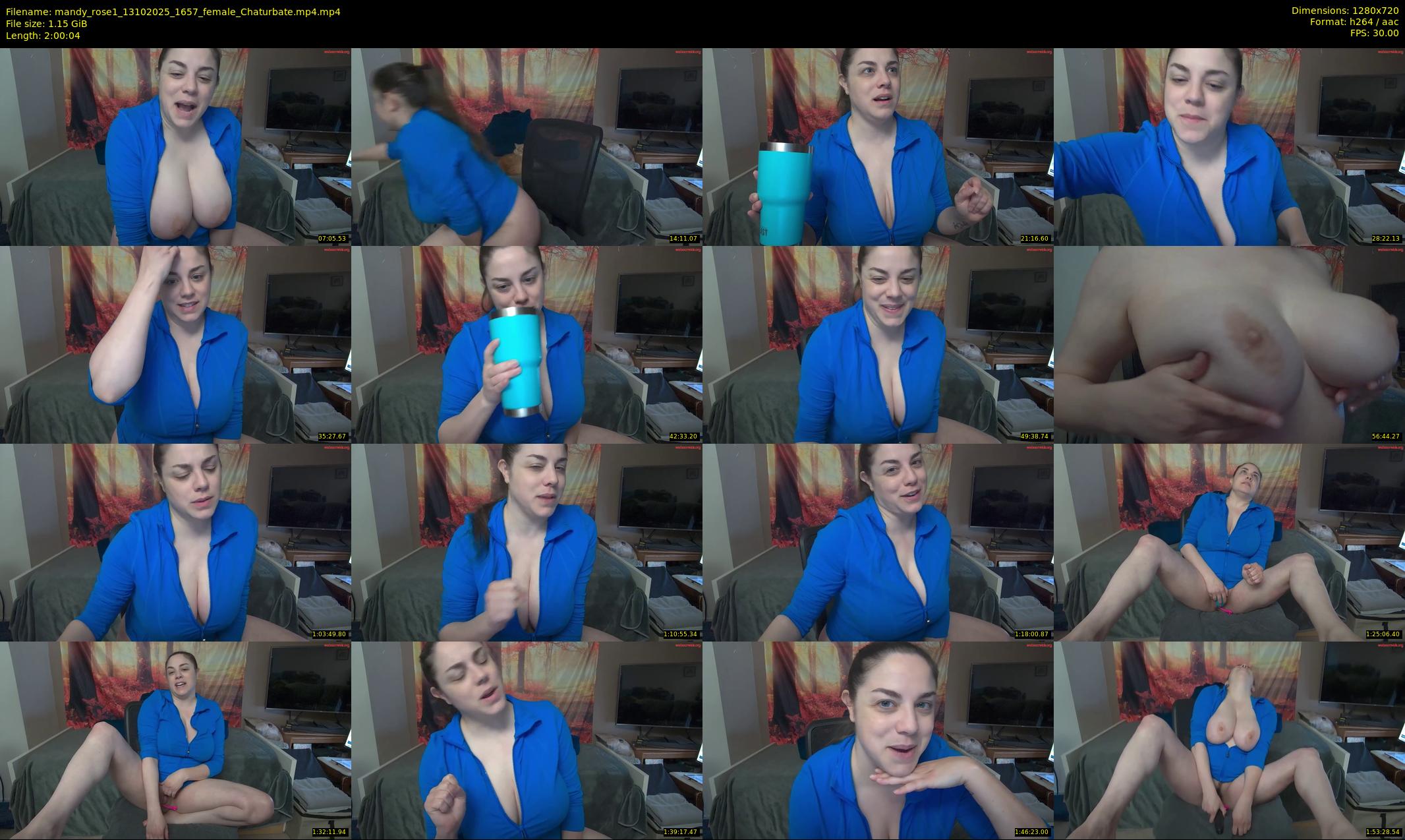 mandy_rose1 — 121 minute Chaturbate female cam show recording, 720p, Oct 13, 2025