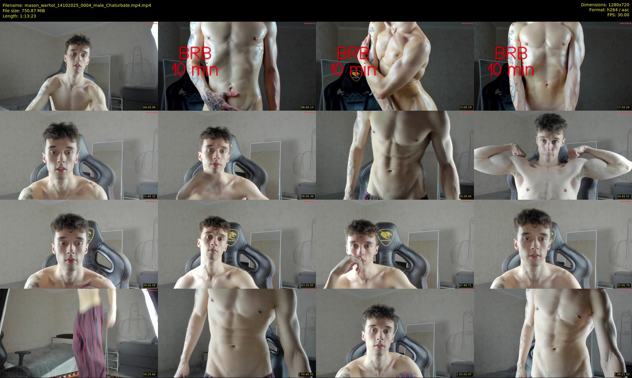 mason_warhol — 74 minute Chaturbate male cam show recording, 720p, Oct 14, 2025