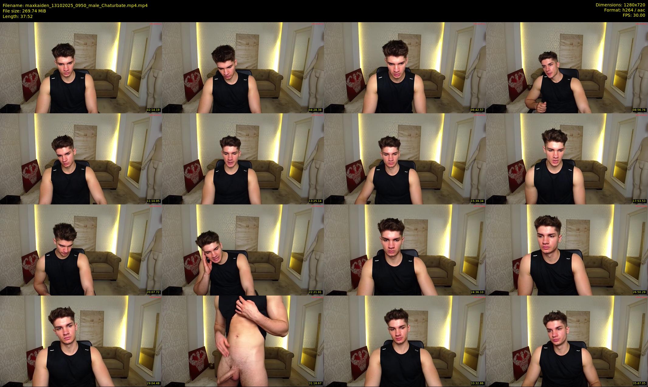 maxkaiden — 38 minute Chaturbate male cam show recording, 720p, Oct 13, 2025