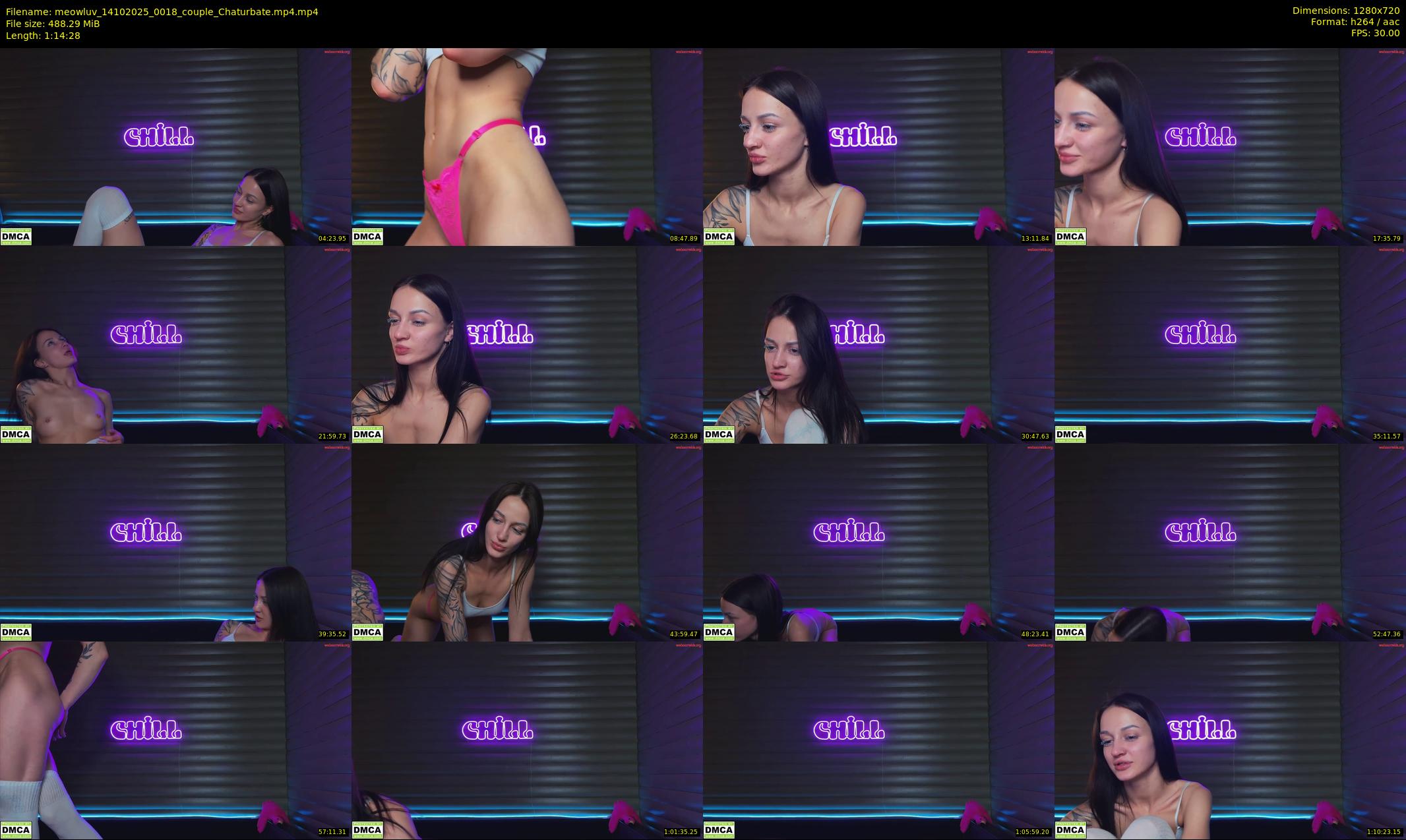 meowluv — 75 minute Chaturbate couple cam show recording, 720p, Oct 14, 2025