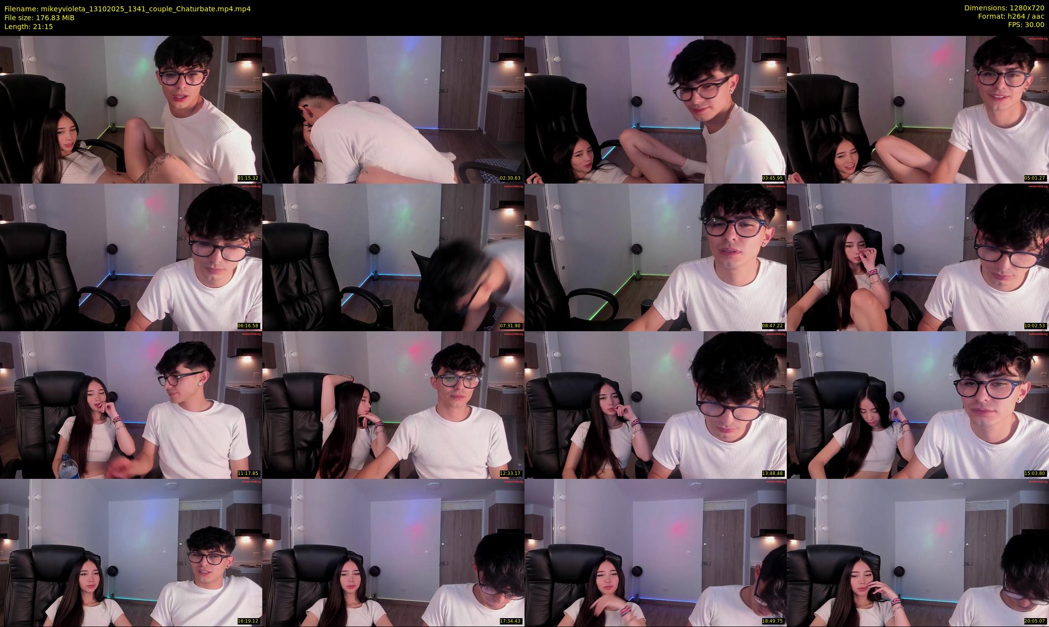 mikeyvioleta — 22 minute Chaturbate couple cam show recording, 720p, Oct 13, 2025