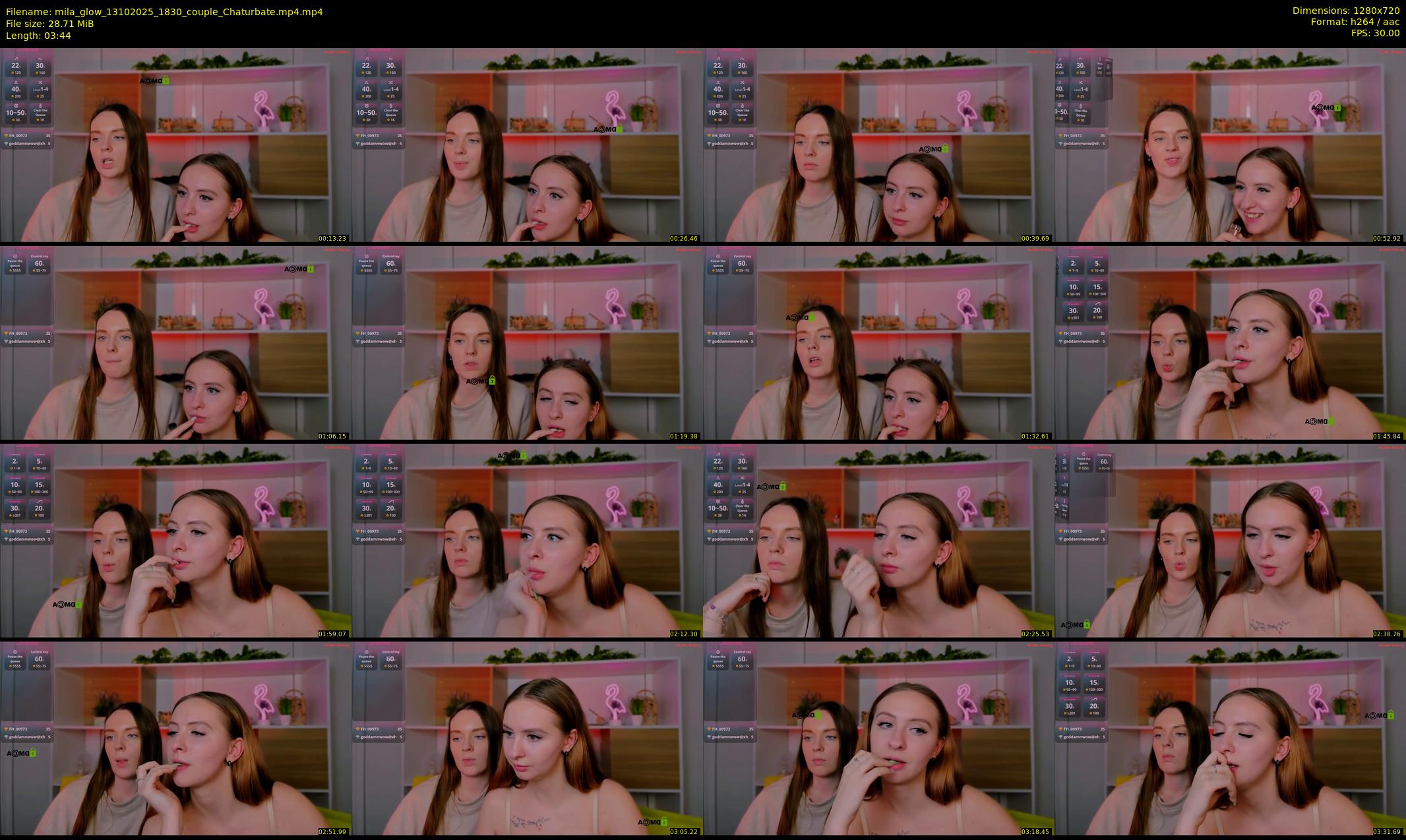 mila_glow — 4 minute Chaturbate female cam show recording, 720p, Oct 13, 2025