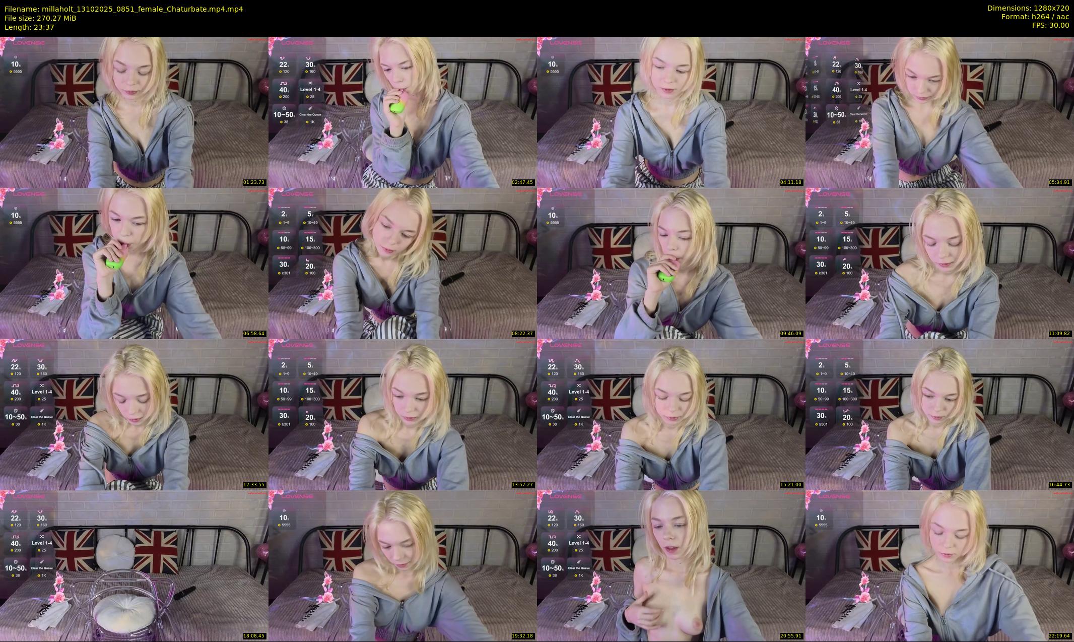 millaholt — 24 minute Chaturbate female cam show recording, 720p, Oct 13, 2025