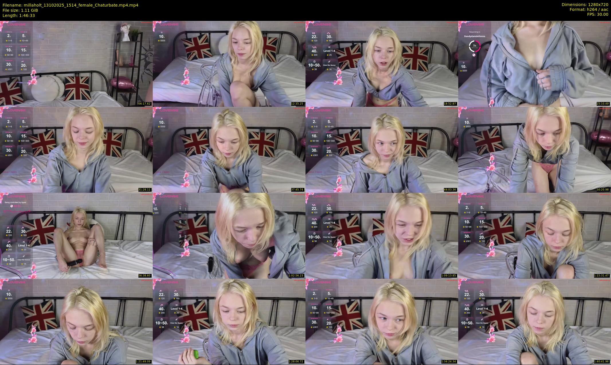 millaholt — 107 minute Chaturbate female cam show recording, 720p, Oct 13, 2025