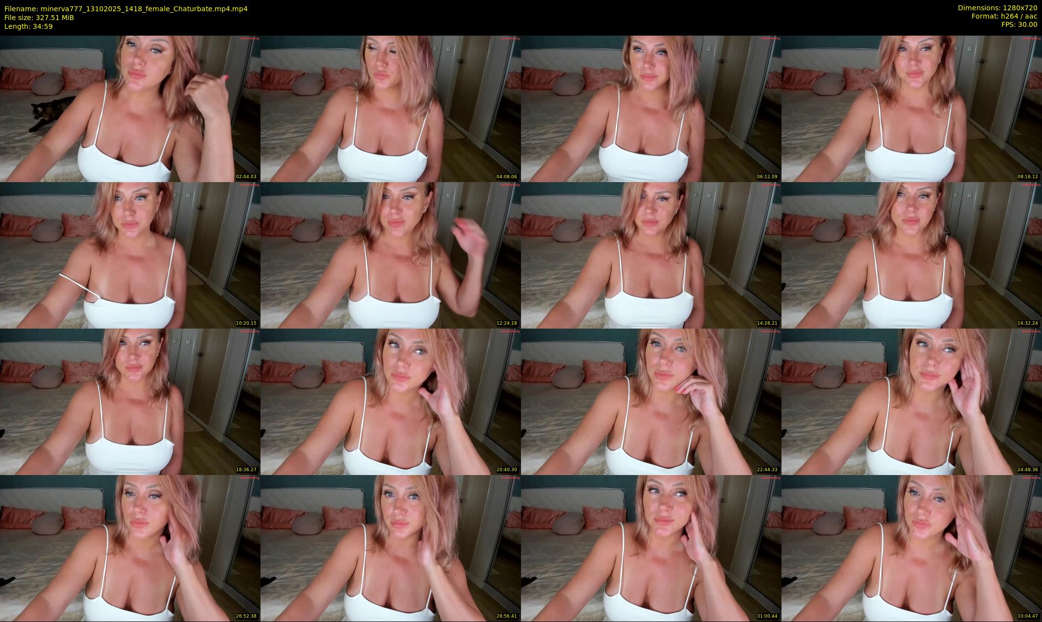 minerva777 — 35 minute Chaturbate female cam show recording, 720p, Oct 13, 2025