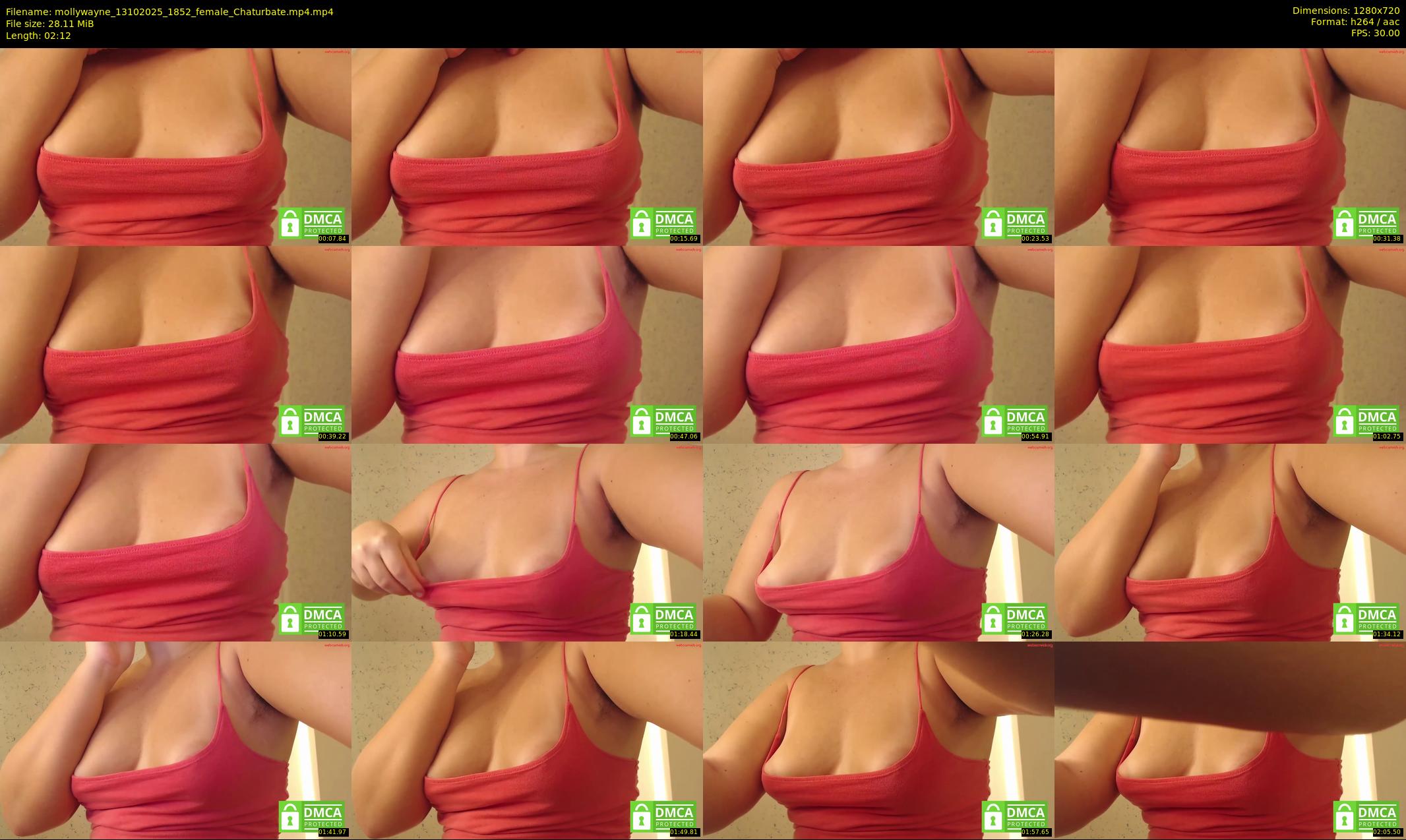 mollywayne — 3 minute Chaturbate female cam show recording, 720p, Oct 13, 2025