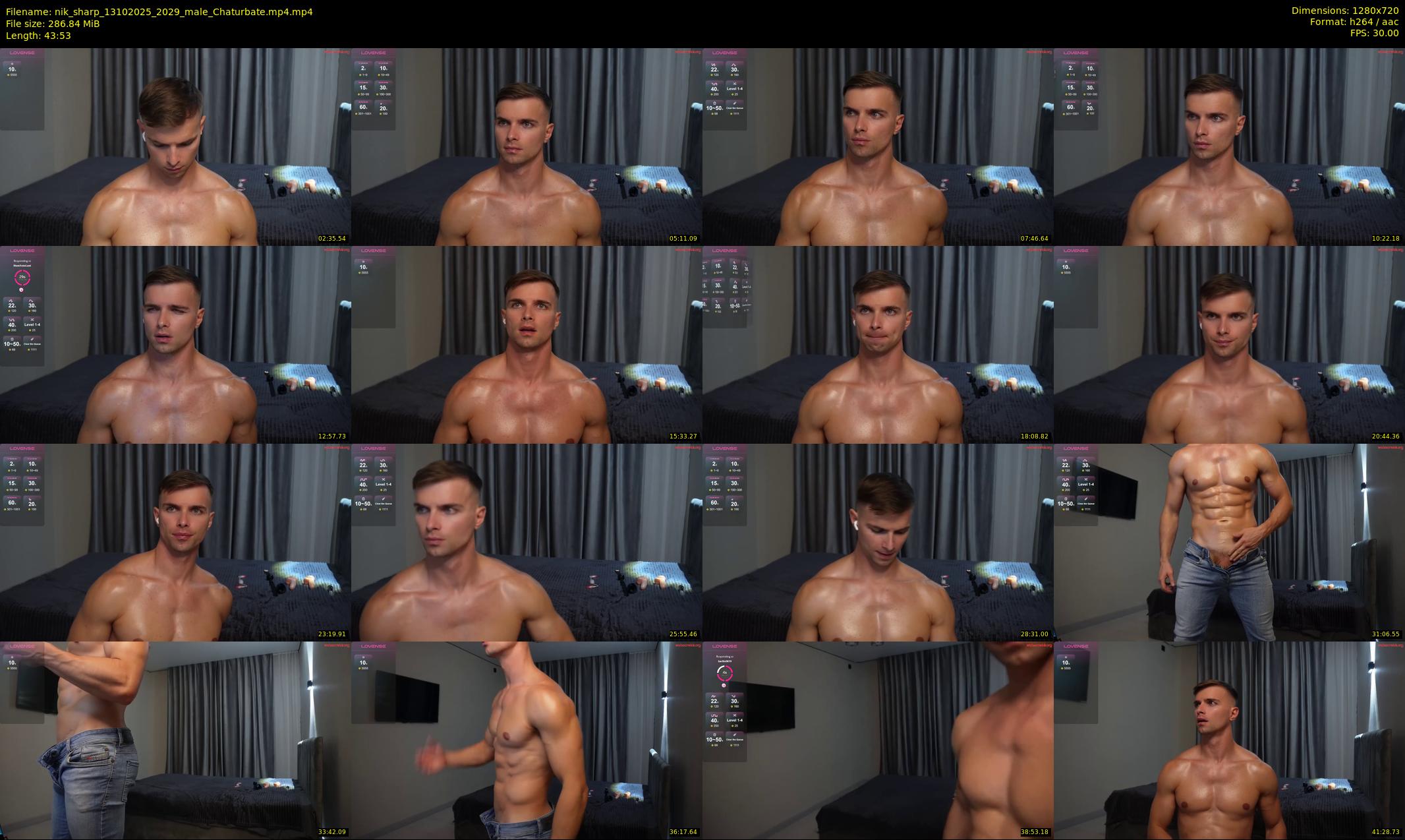 nik_sharp — 44 minute Chaturbate male cam show recording, 720p, Oct 13, 2025
