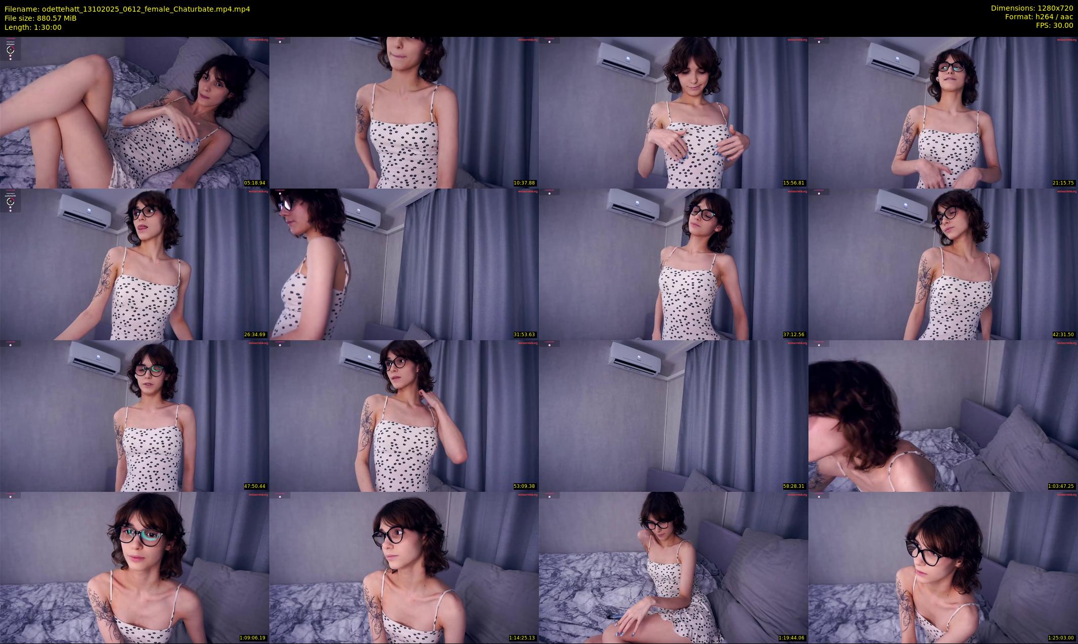 odettehatt — 90 minute Chaturbate female cam show recording, 720p, Oct 13, 2025