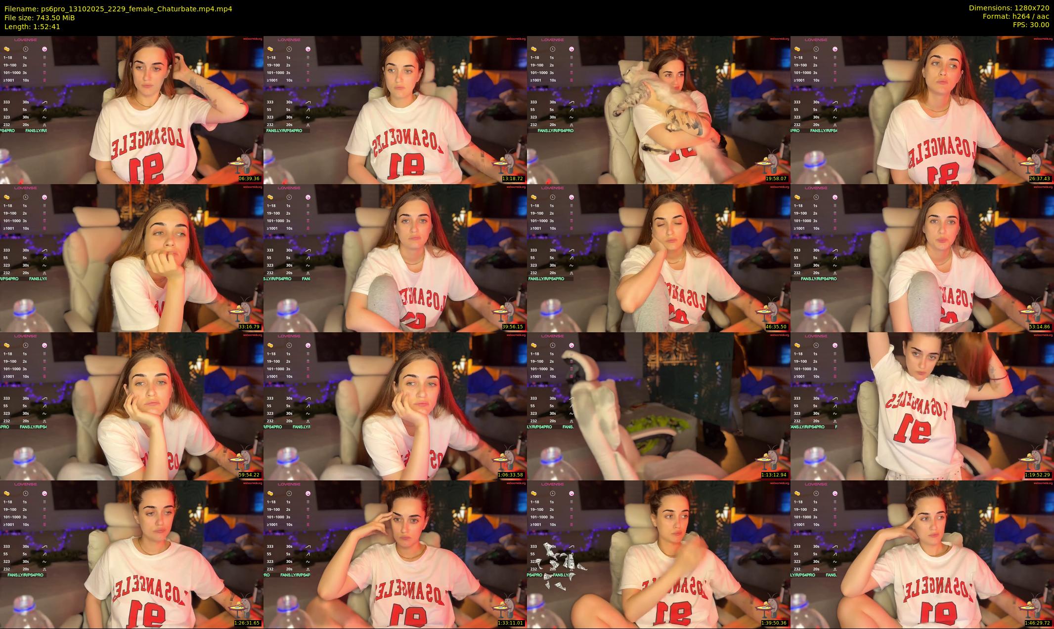 ps6pro — 113 minute Chaturbate female cam show recording, 720p, Oct 13, 2025