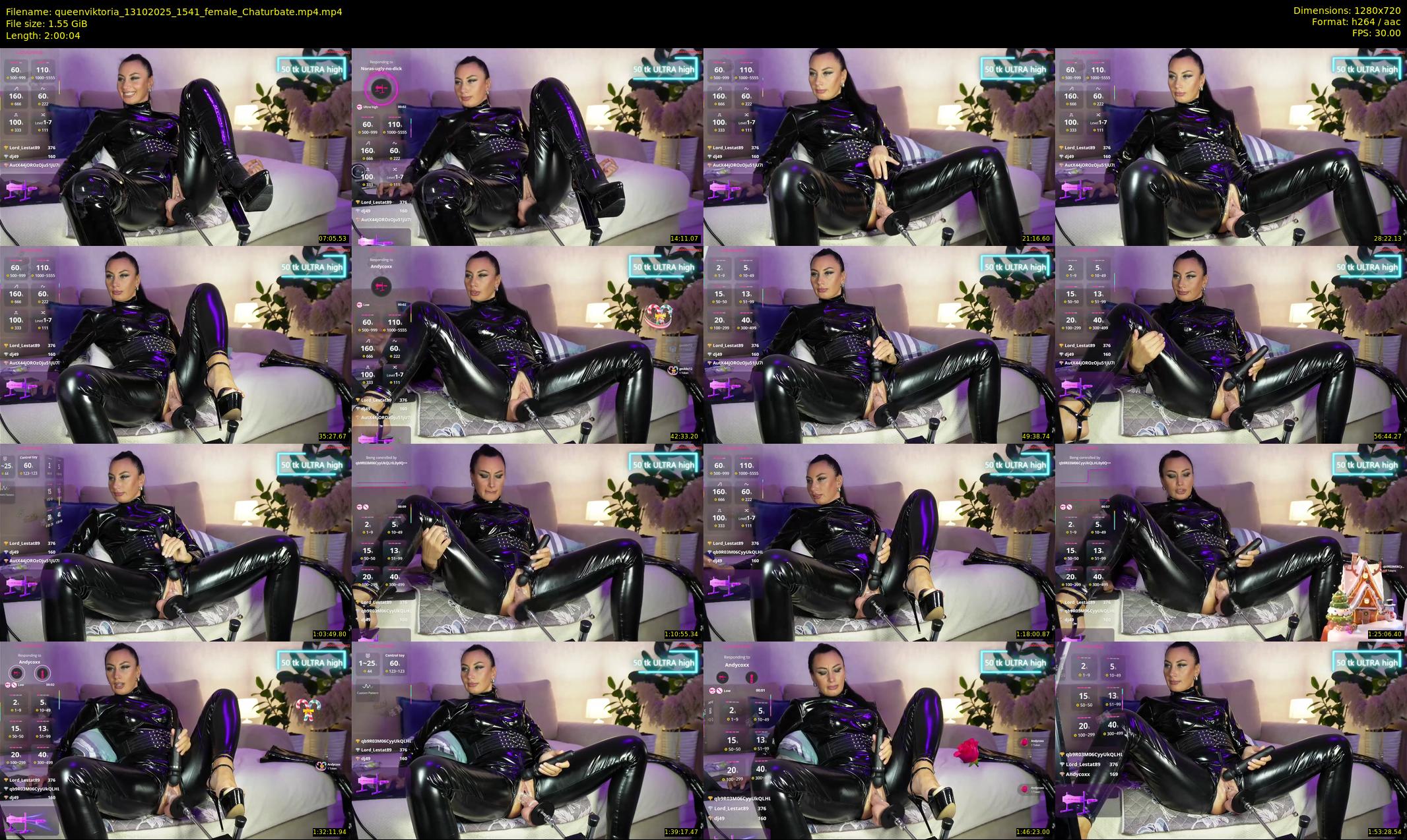 queenviktoria — 121 minute Chaturbate female cam show recording, 720p, Oct 13, 2025
