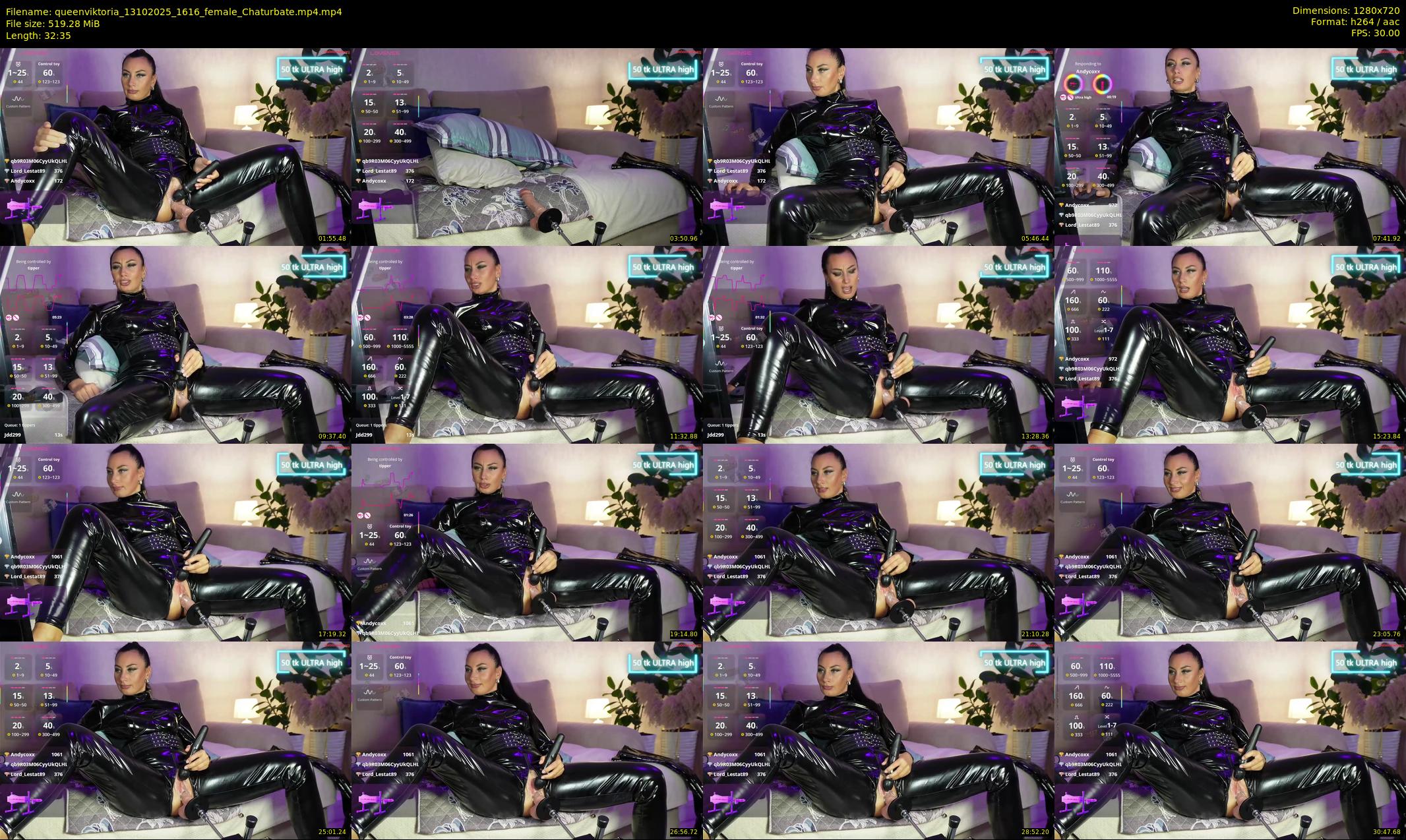 queenviktoria — 33 minute Chaturbate female cam show recording, 720p, Oct 13, 2025