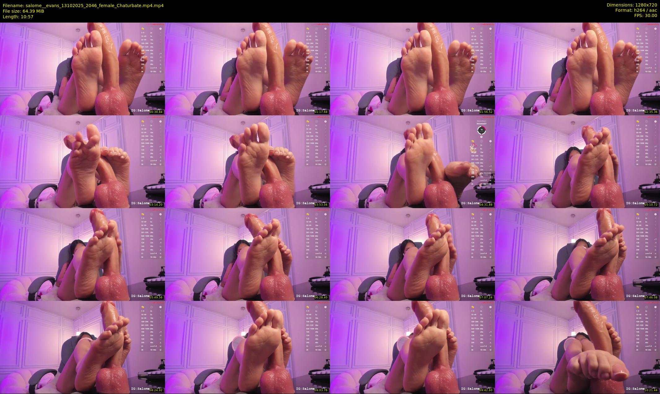 salome__evans — 11 minute Chaturbate female cam show recording, 720p, Oct 13, 2025